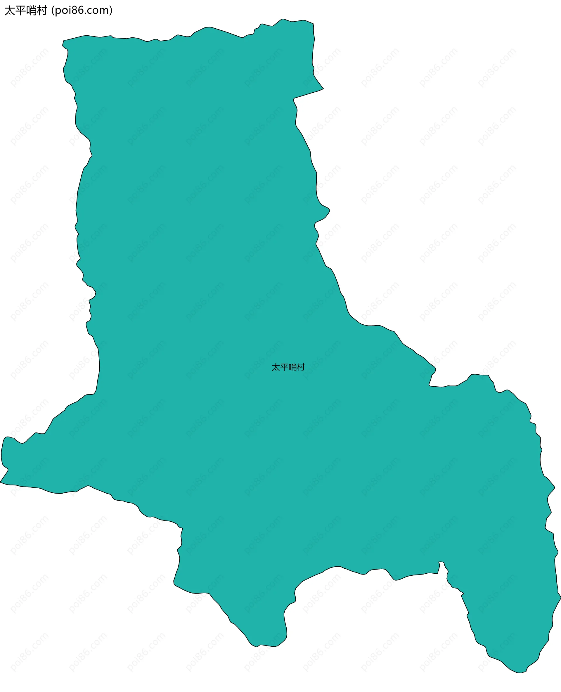 太平哨村边界地图