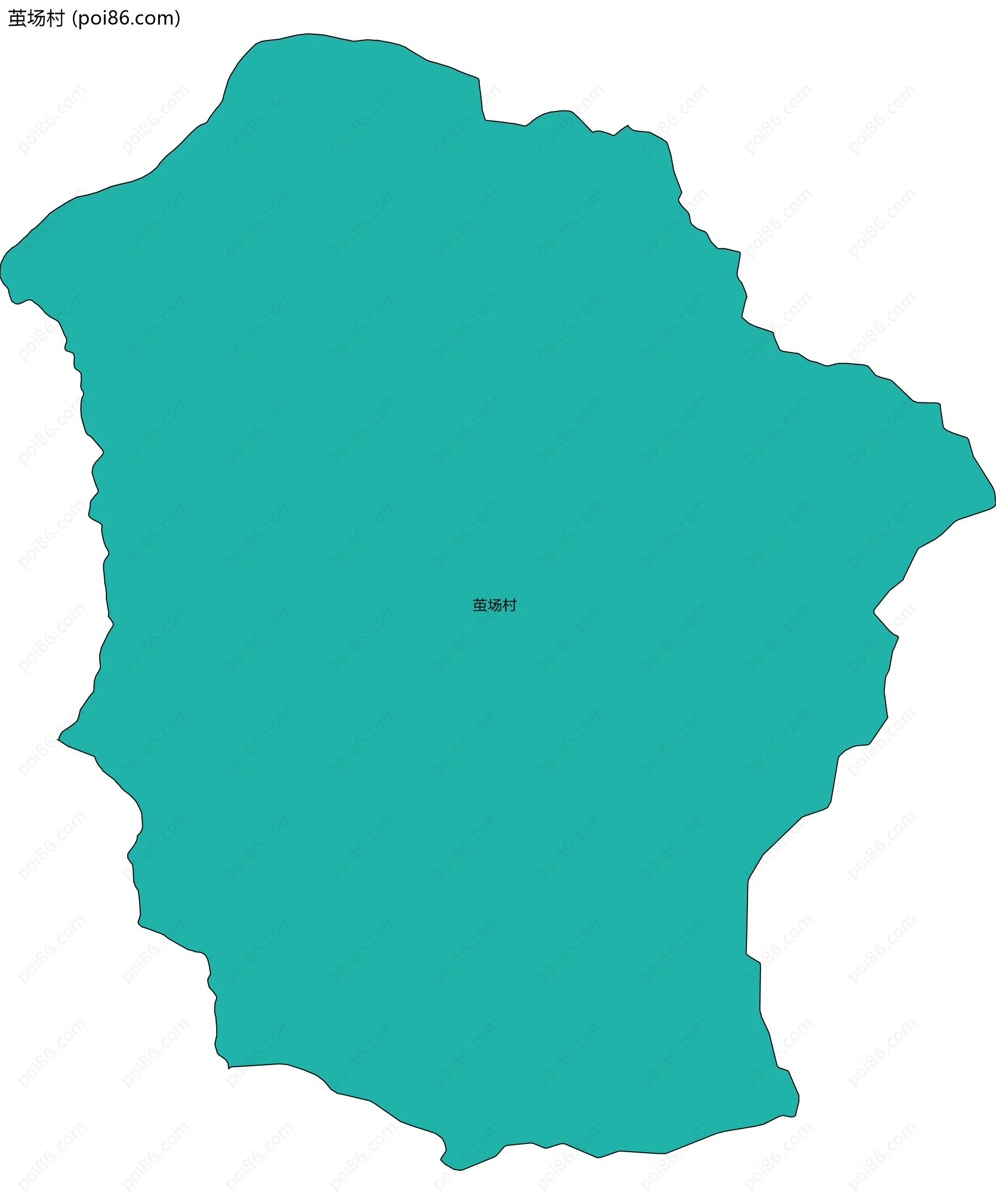 茧场村边界地图