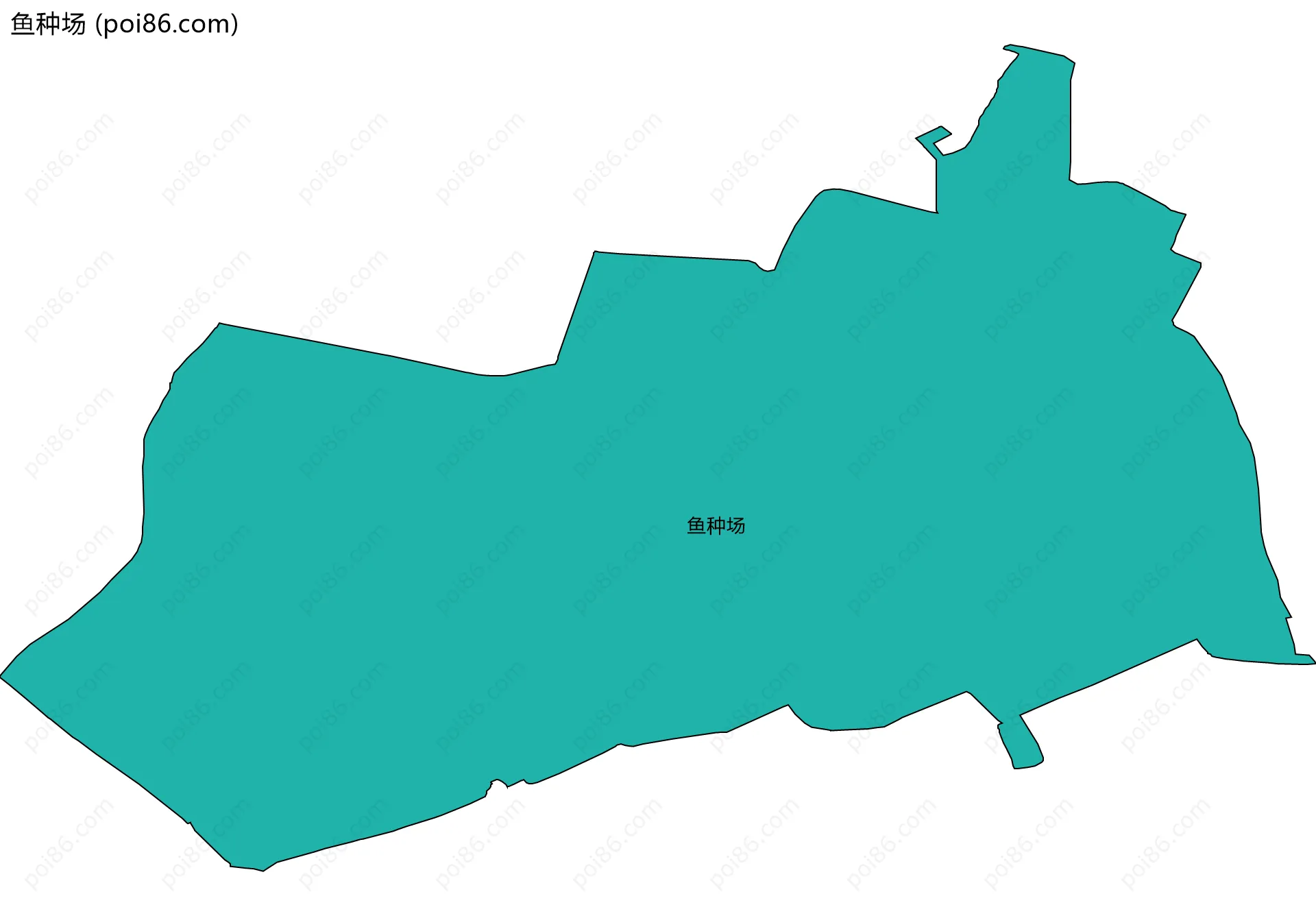 鱼种场边界地图