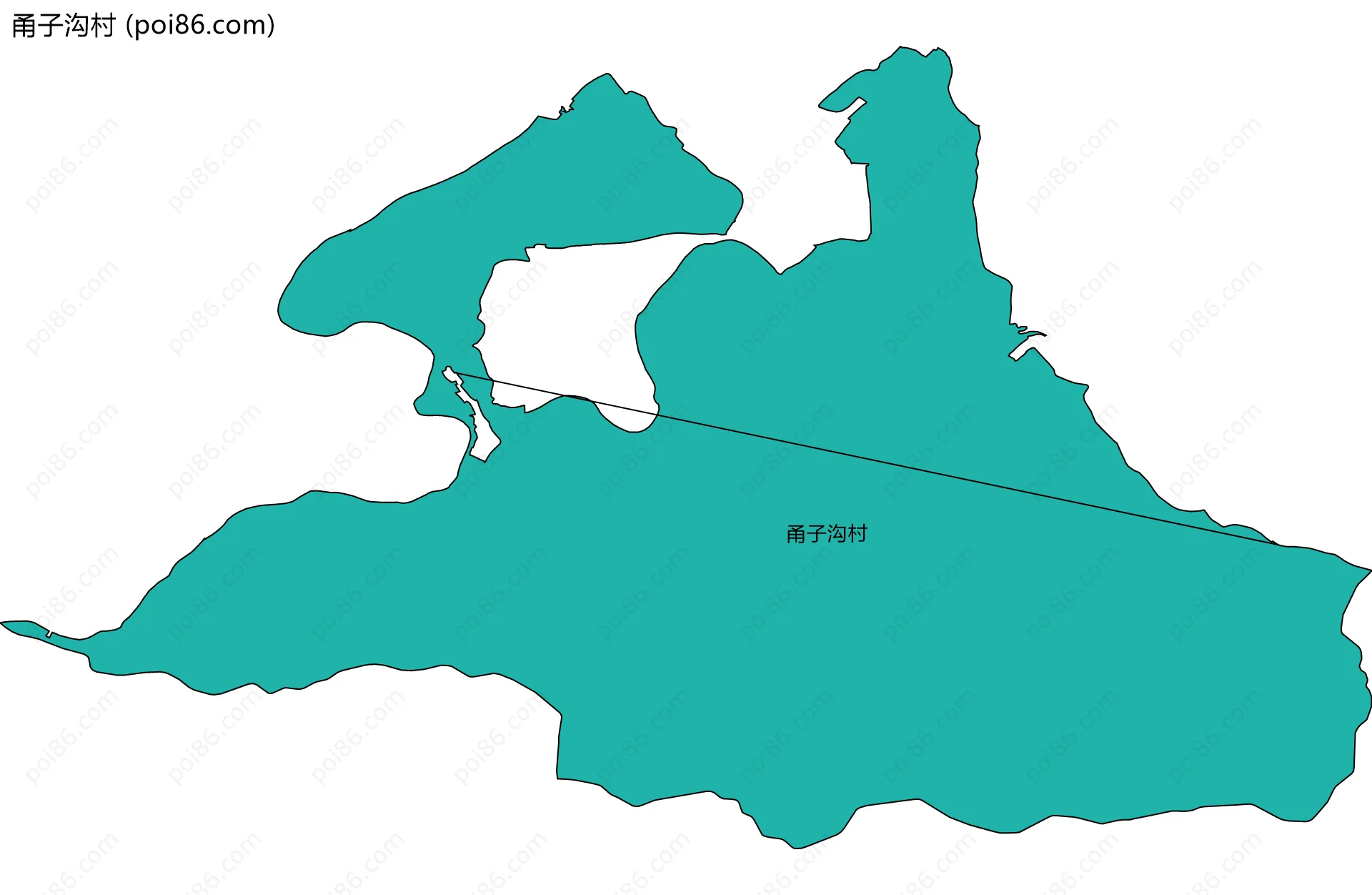甬子沟村边界地图