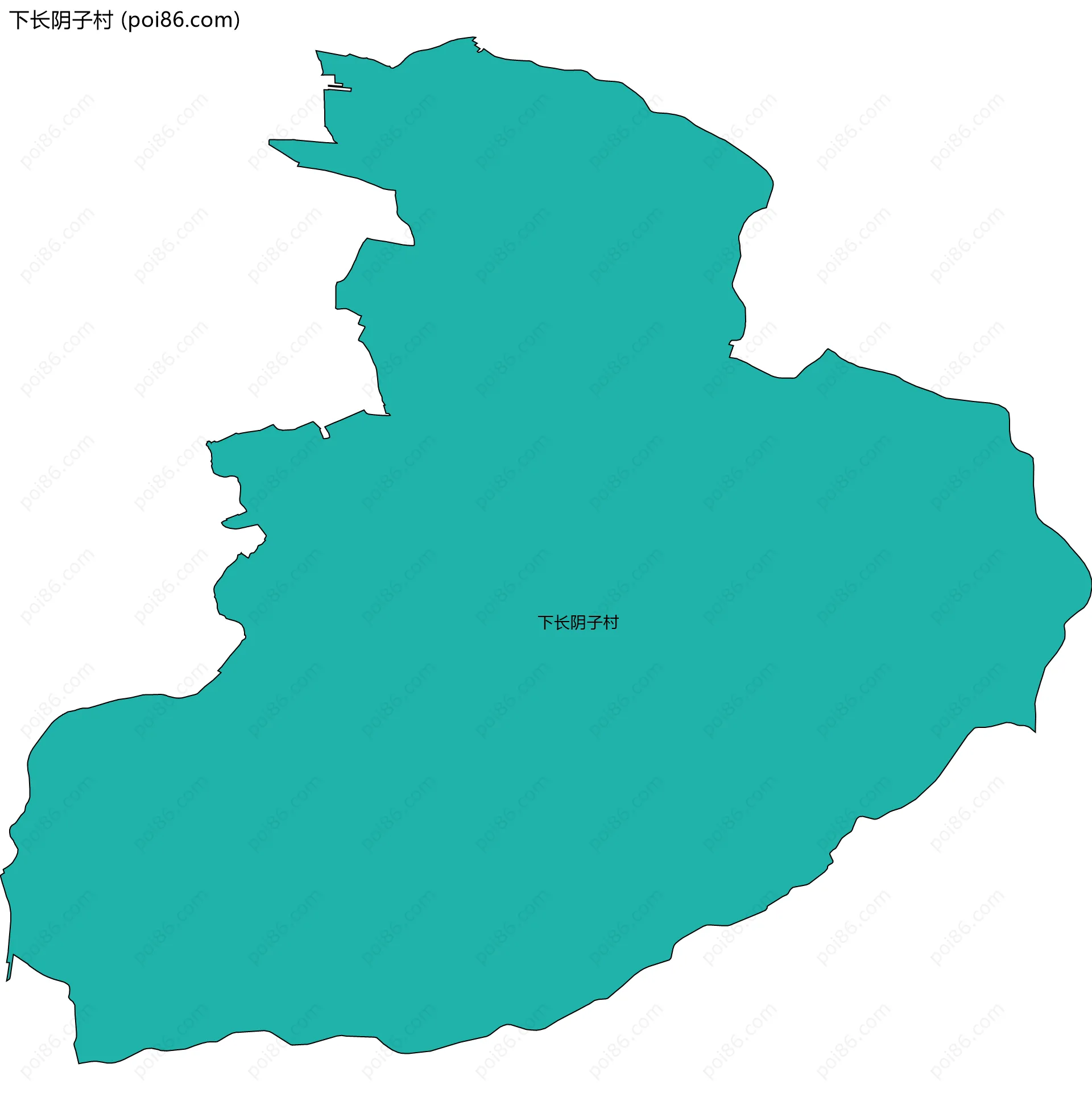 下长阴子村边界地图