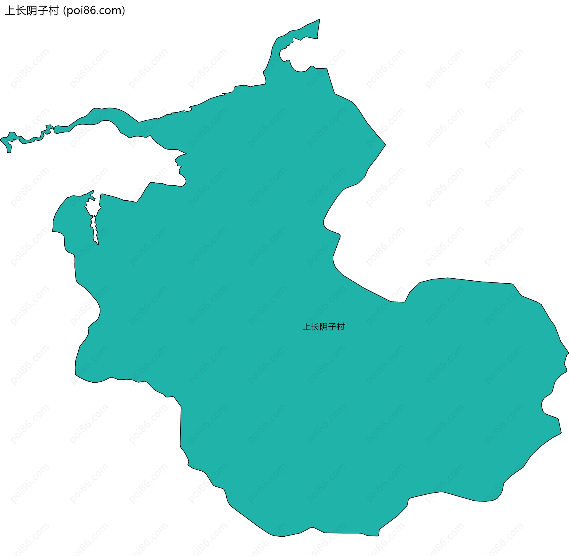 上长阴子村边界地图