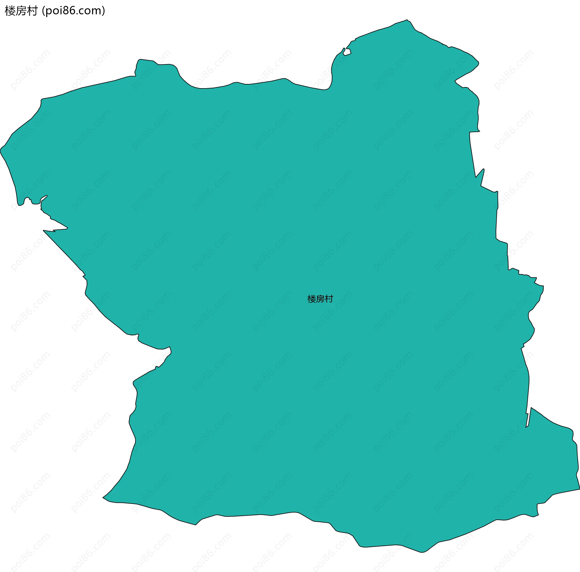 楼房村边界地图