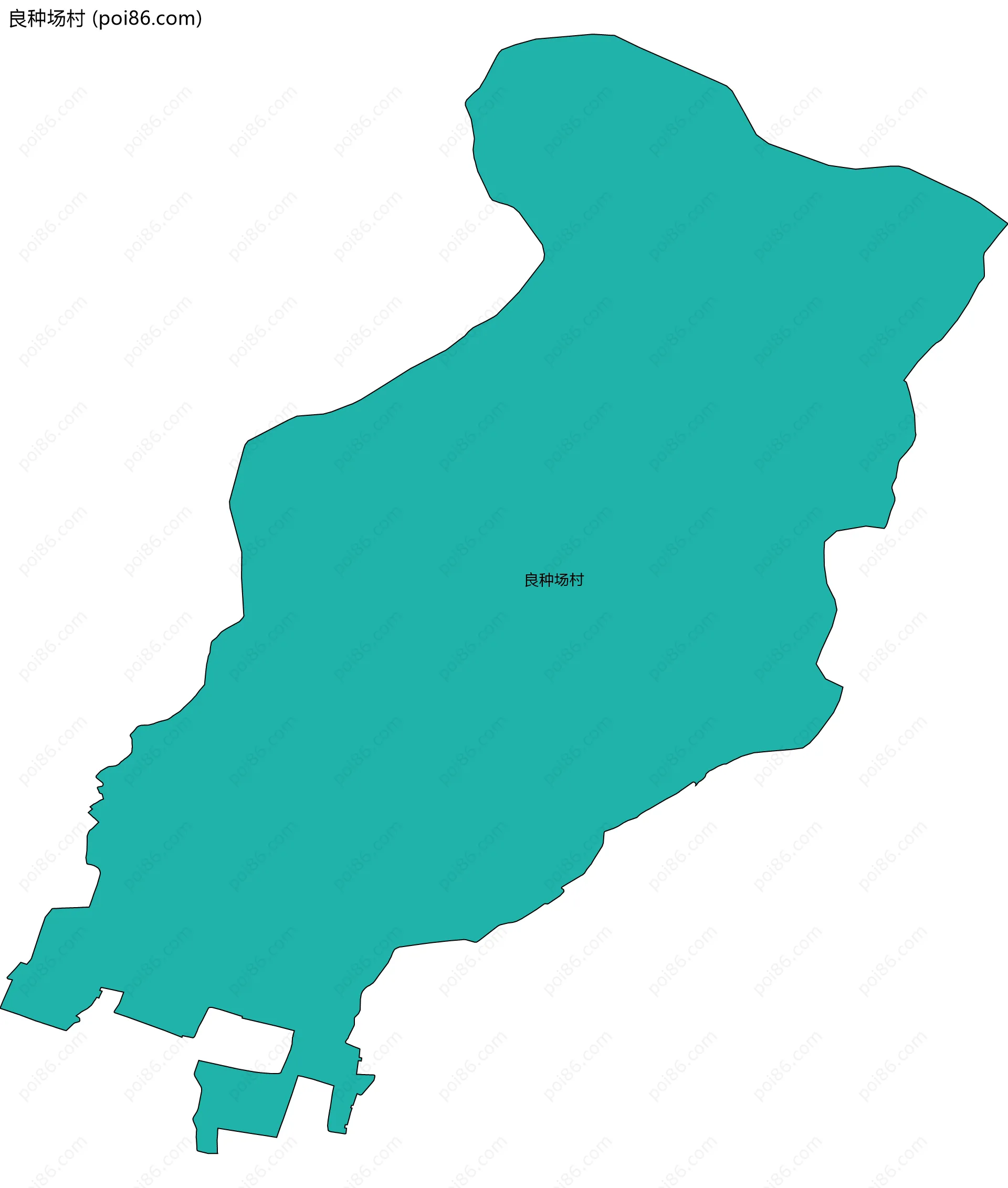 良种场村边界地图