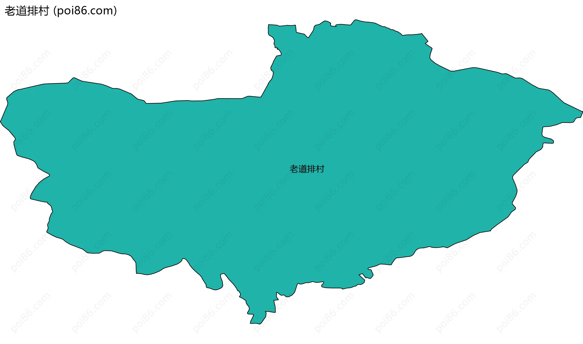 老道排村边界地图