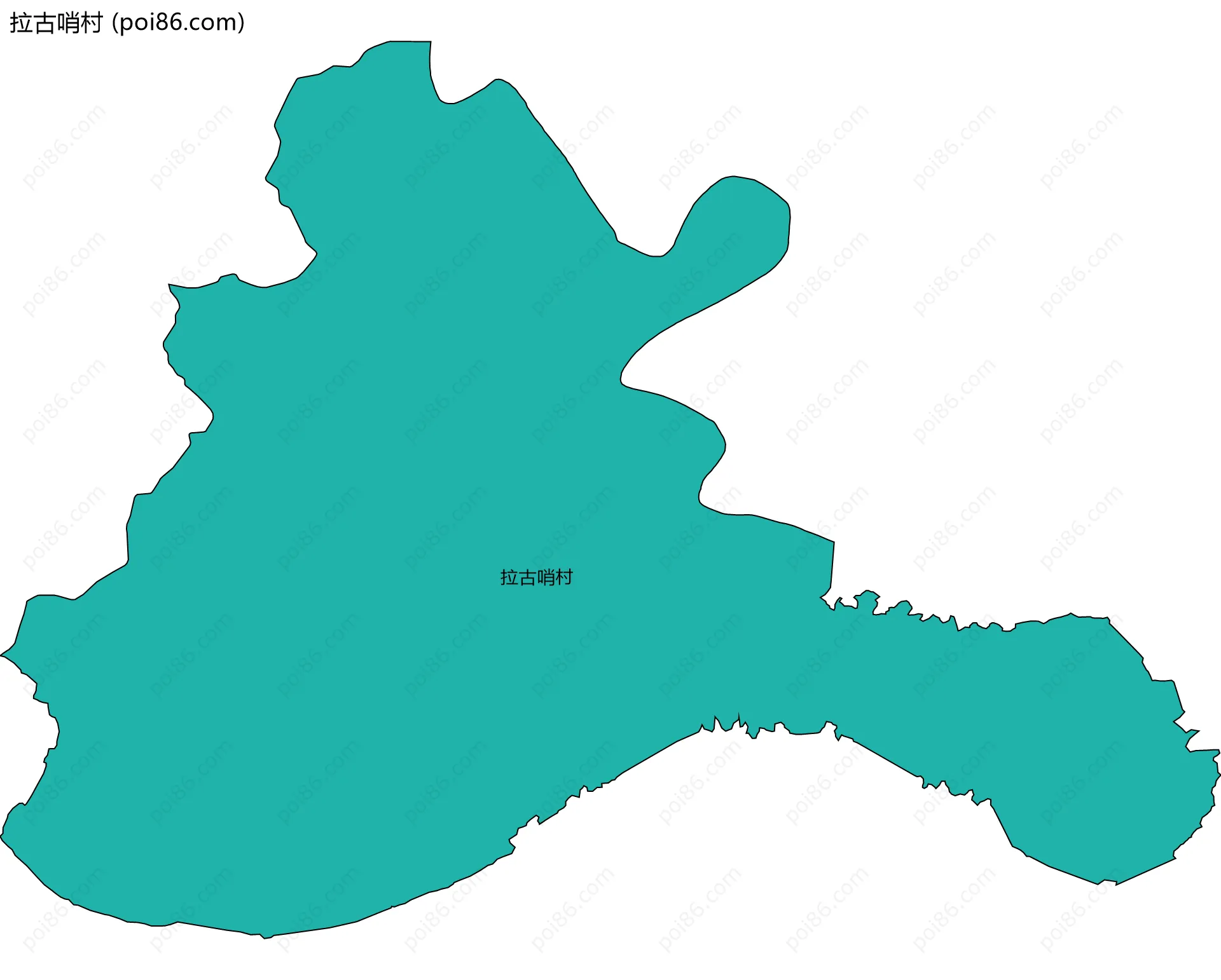 拉古哨村边界地图