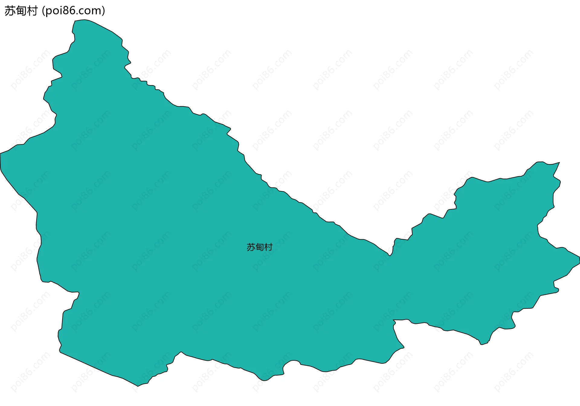 苏甸村边界地图