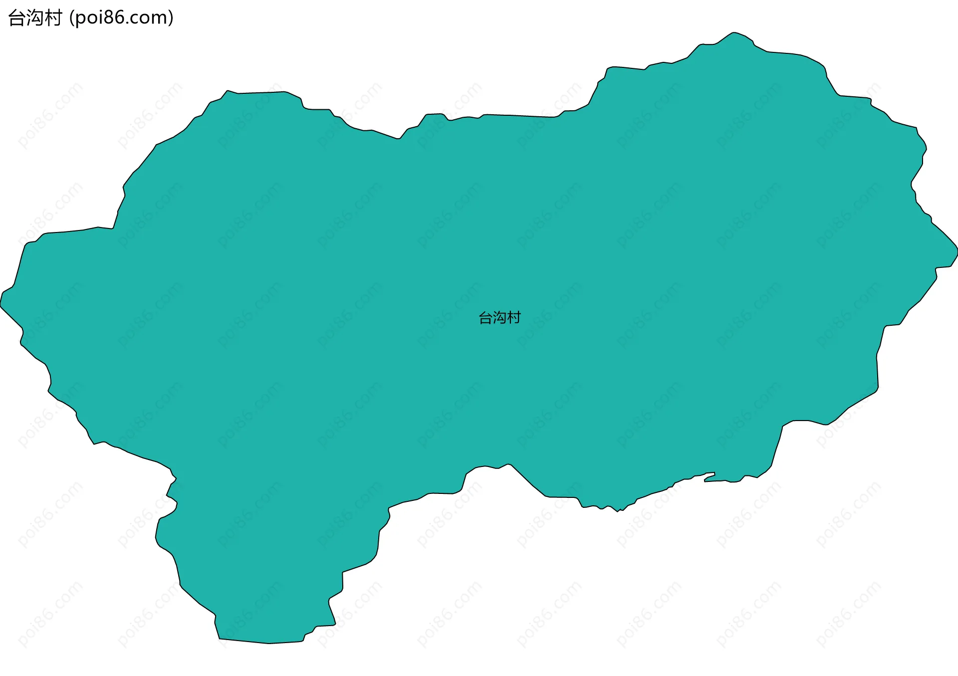 台沟村边界地图