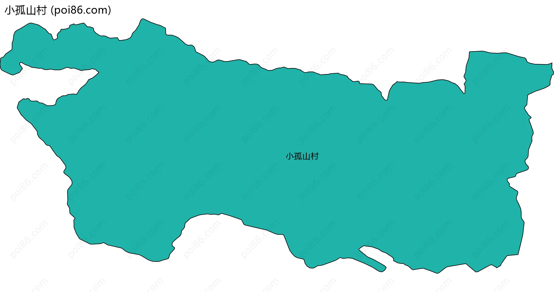 小孤山村边界地图