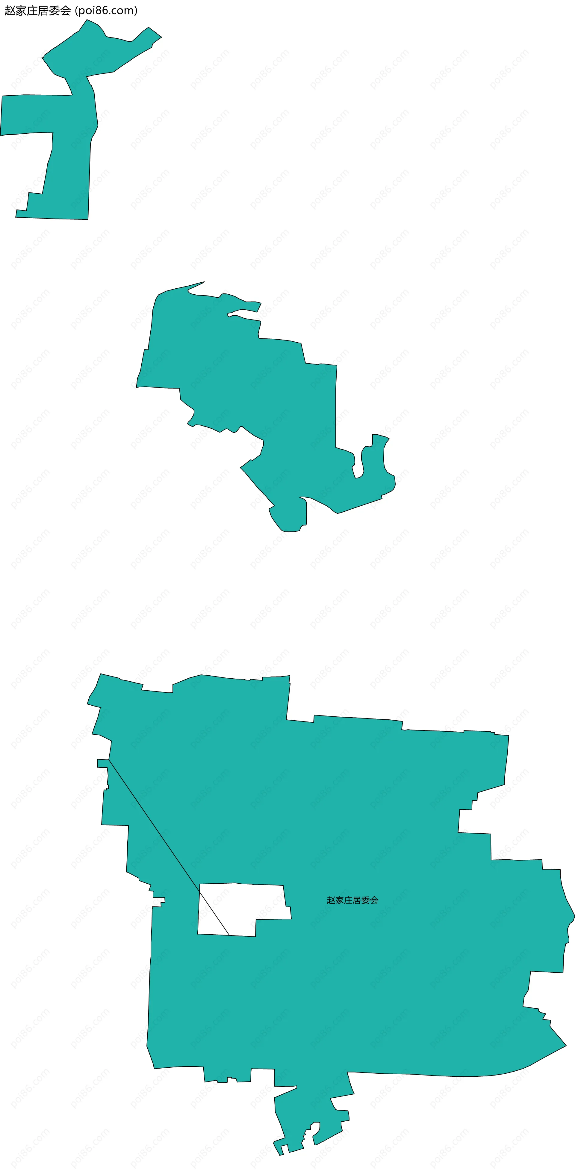 赵家庄居委会边界地图