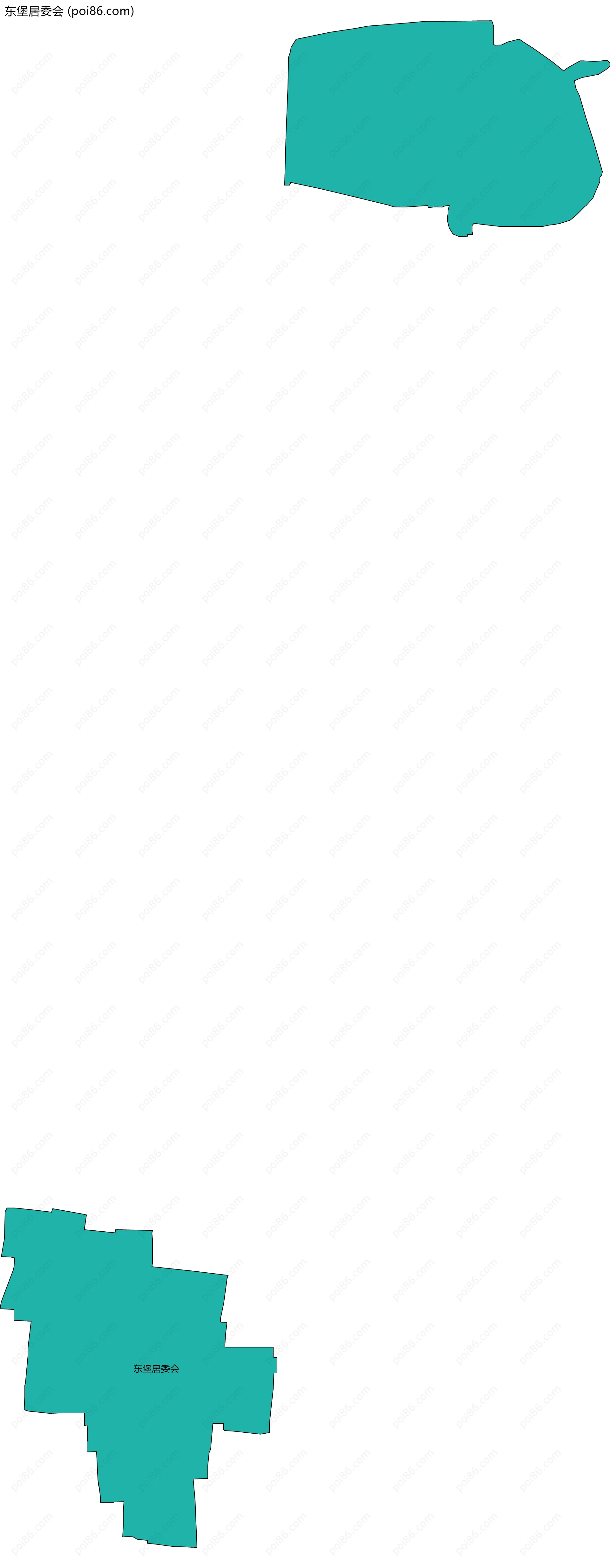 东堡居委会边界地图