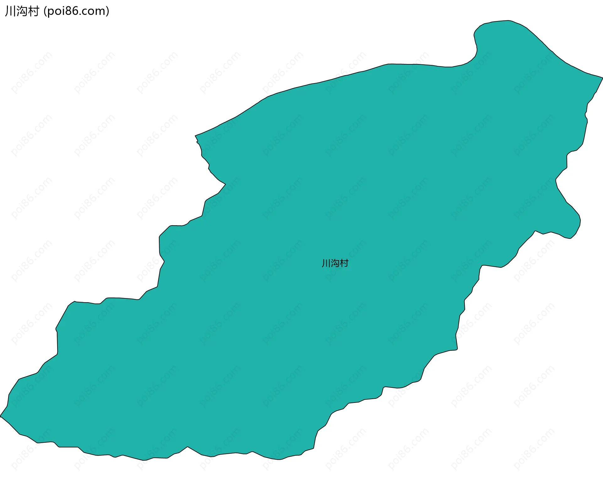 川沟村边界地图