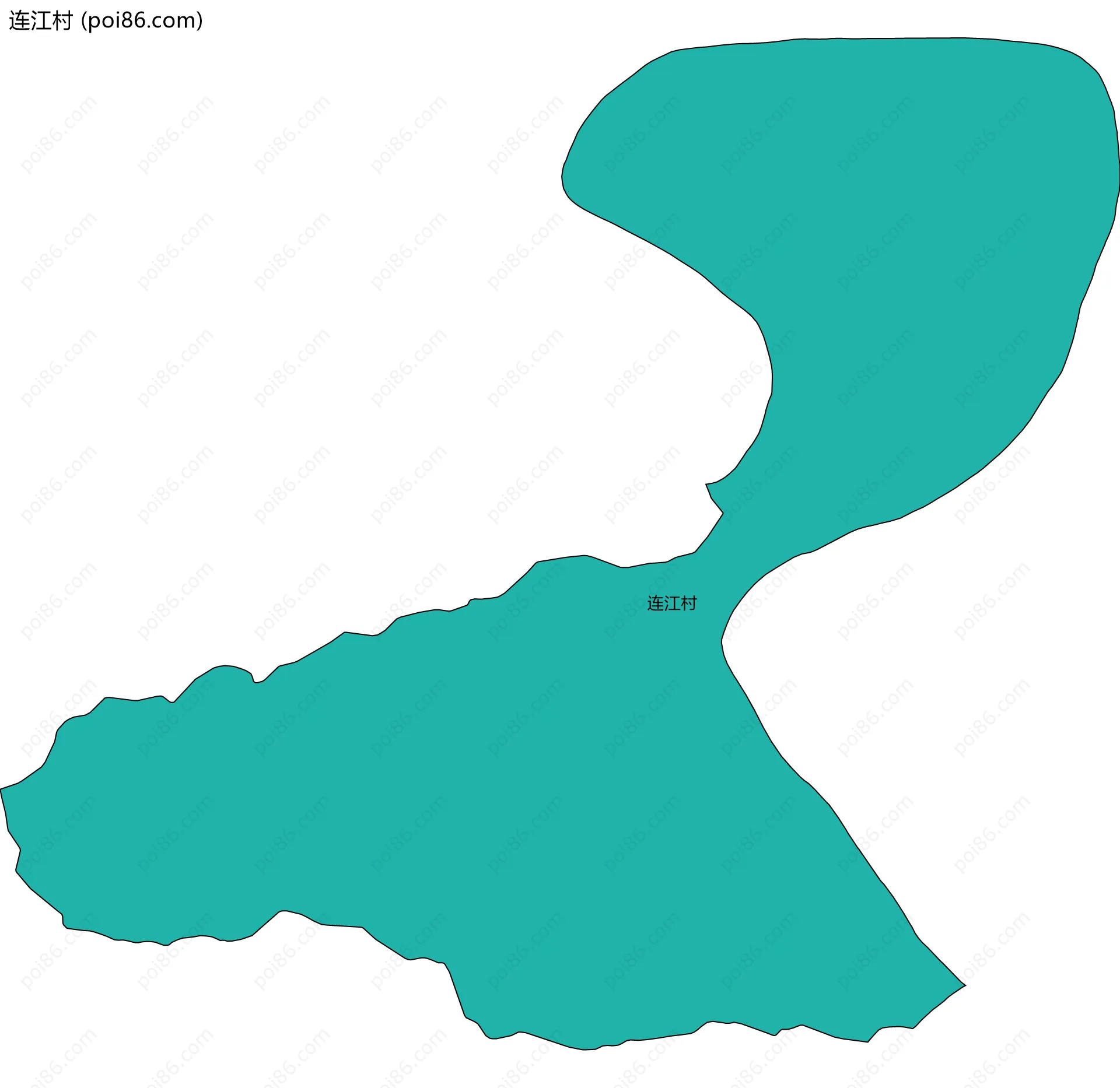 连江村边界地图