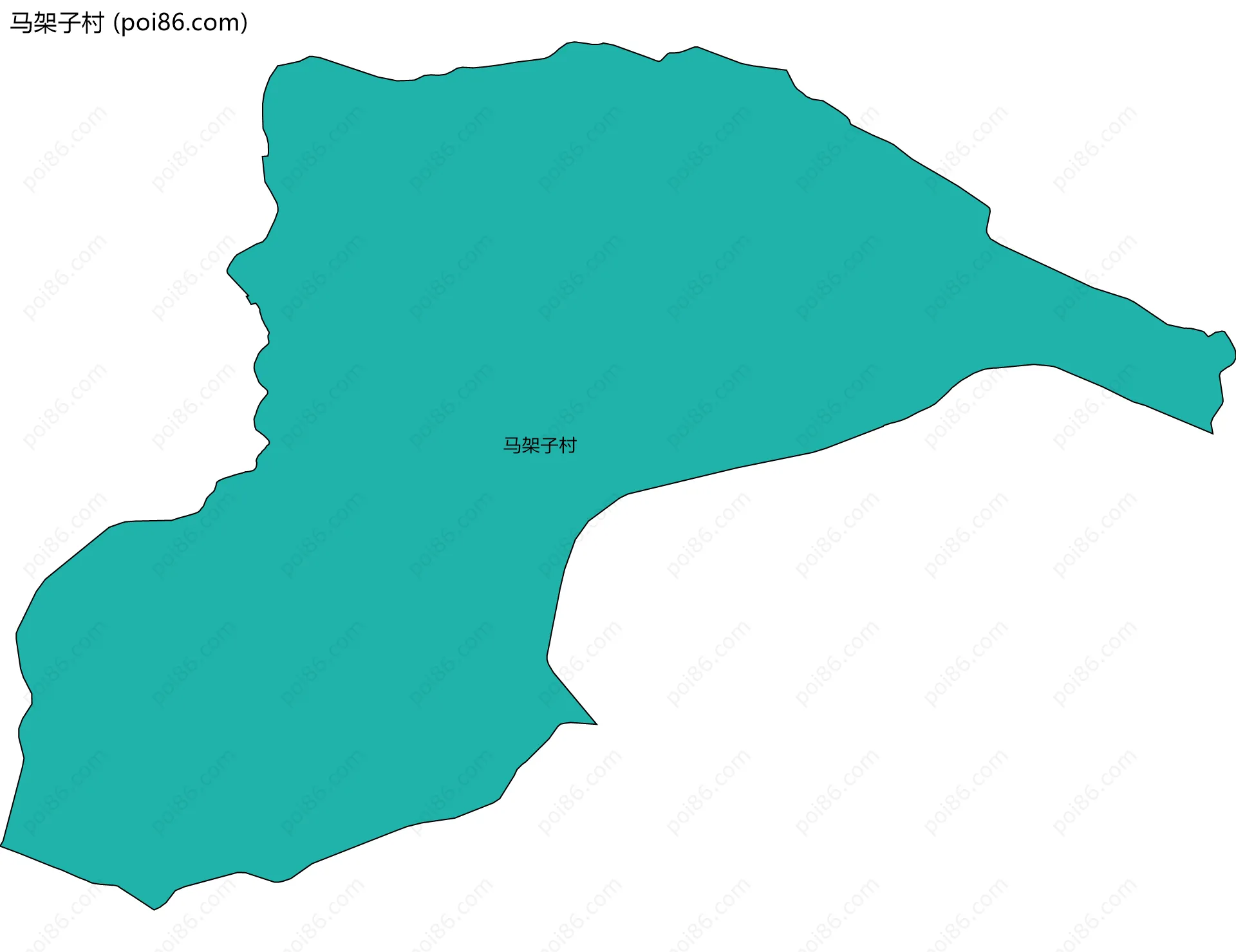 马架子村边界地图