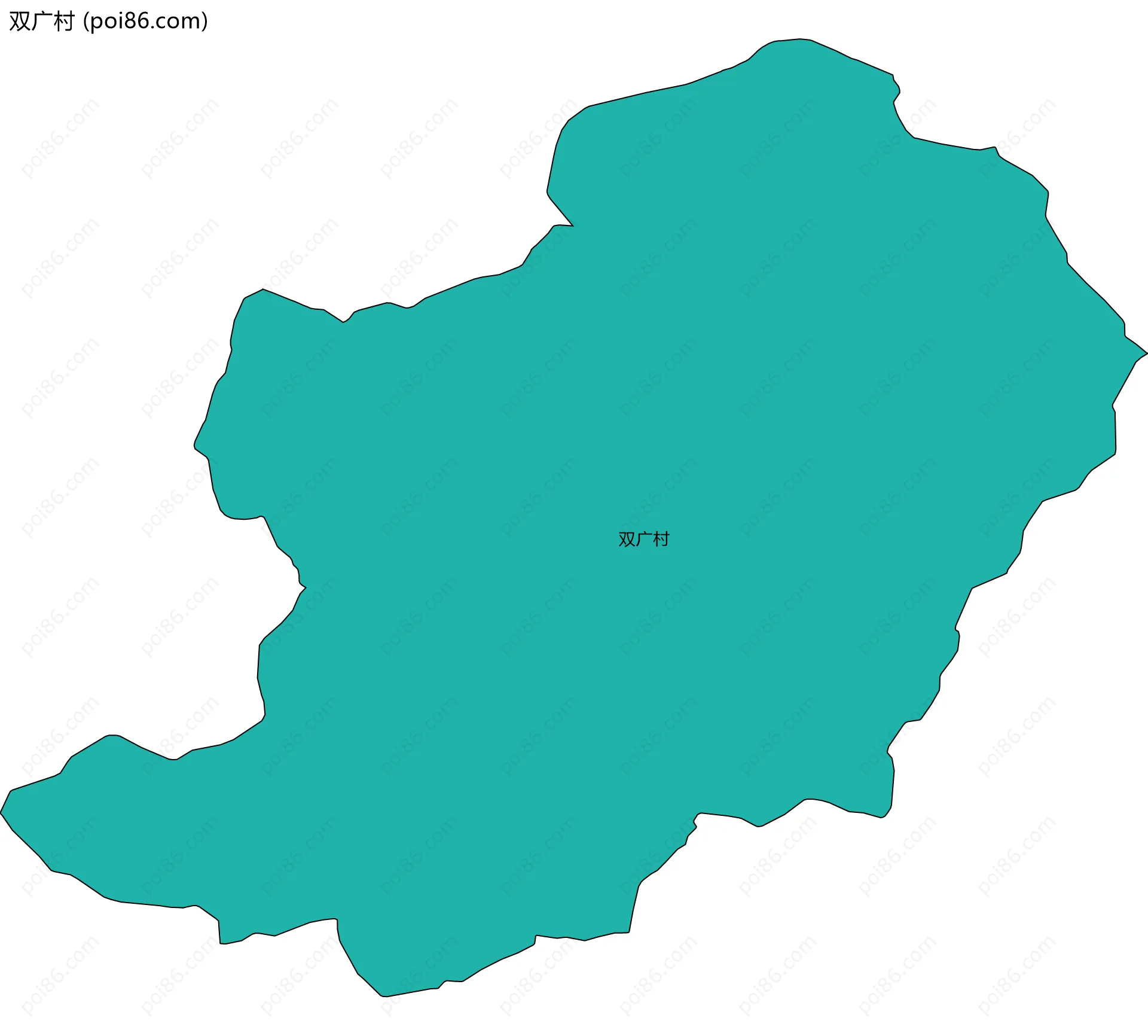 双广村边界地图