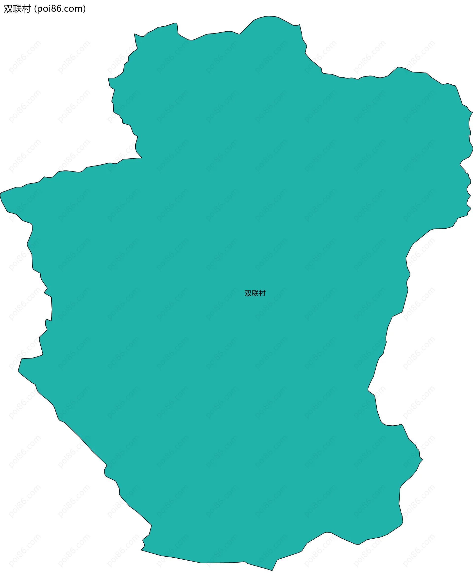 双联村边界地图