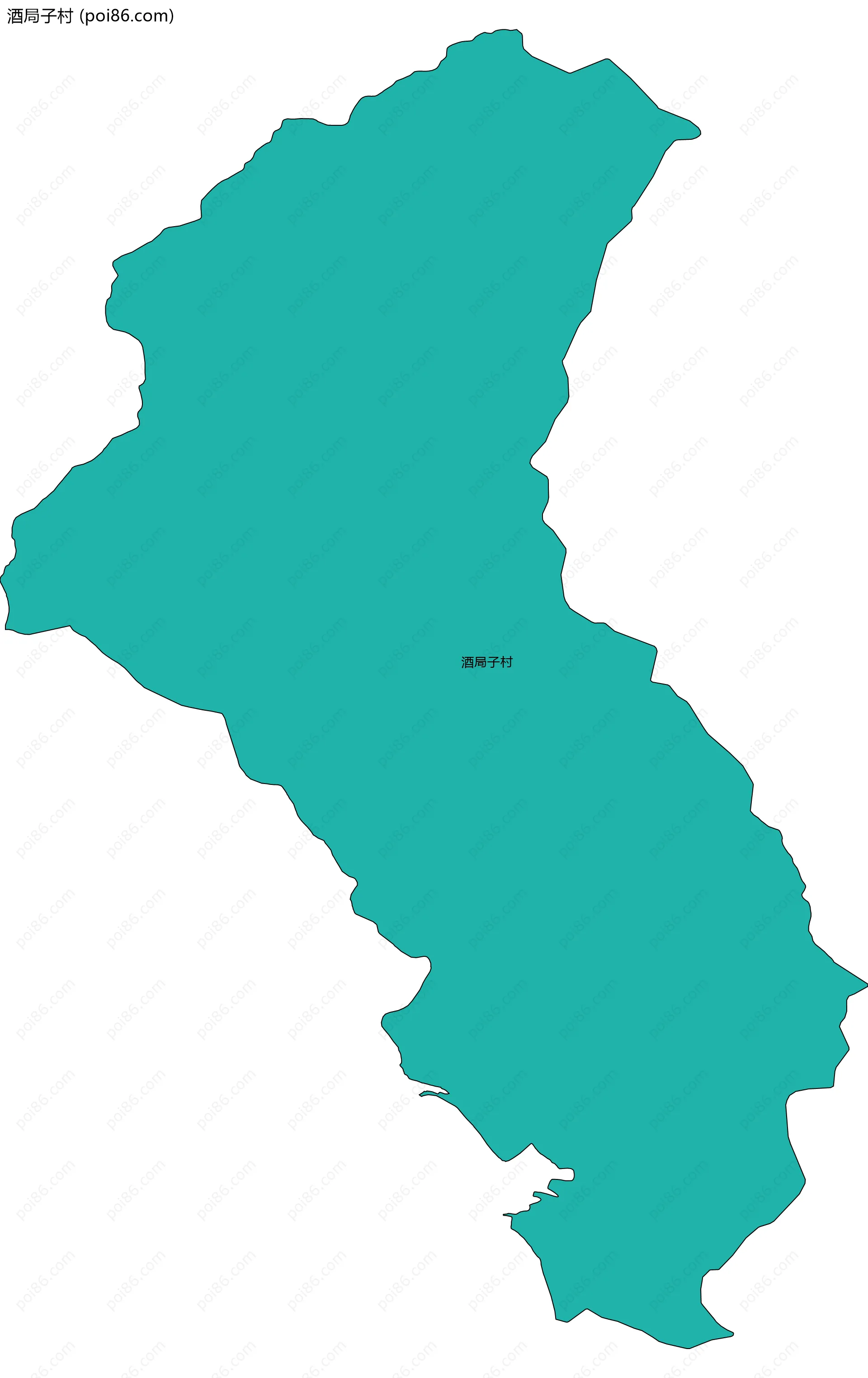 酒局子村边界地图