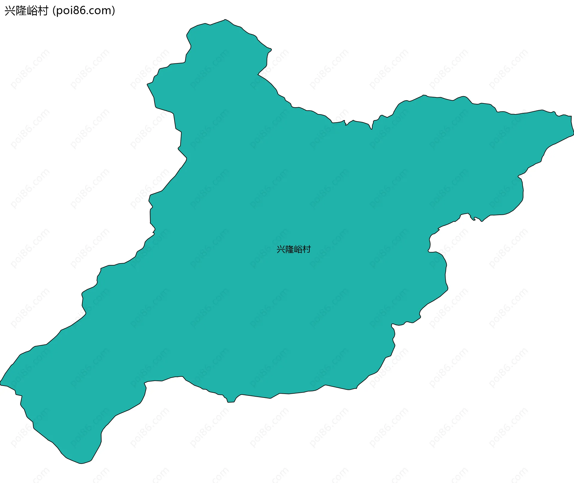 兴隆峪村边界地图