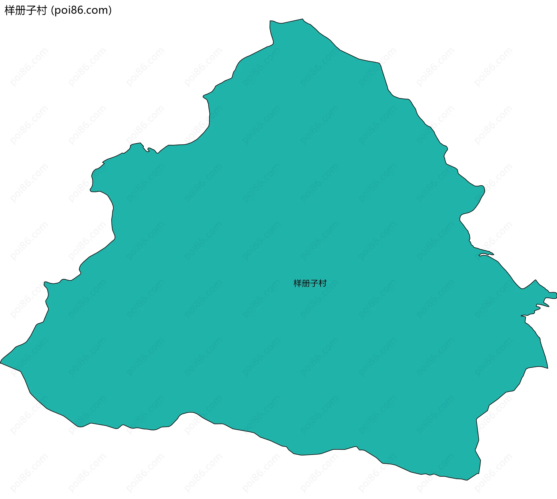 样册子村边界地图