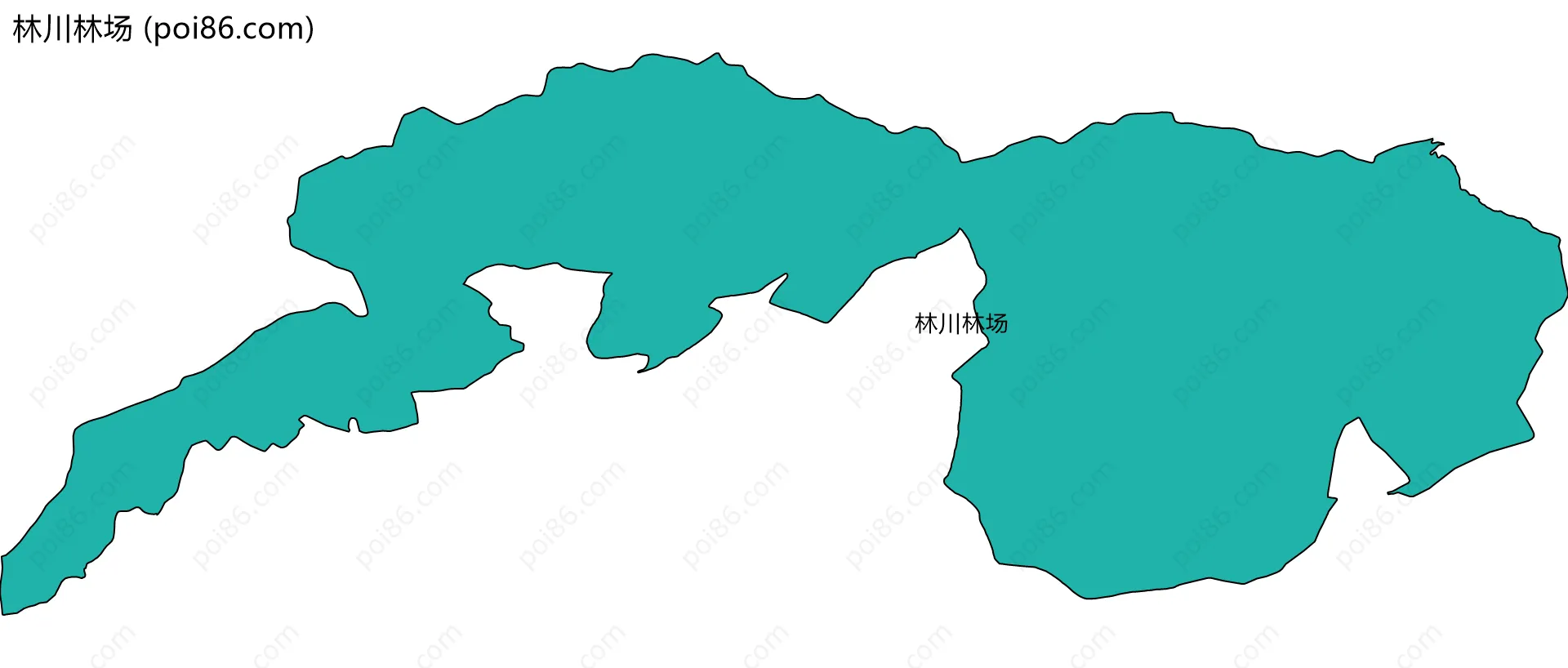 林川林场边界地图