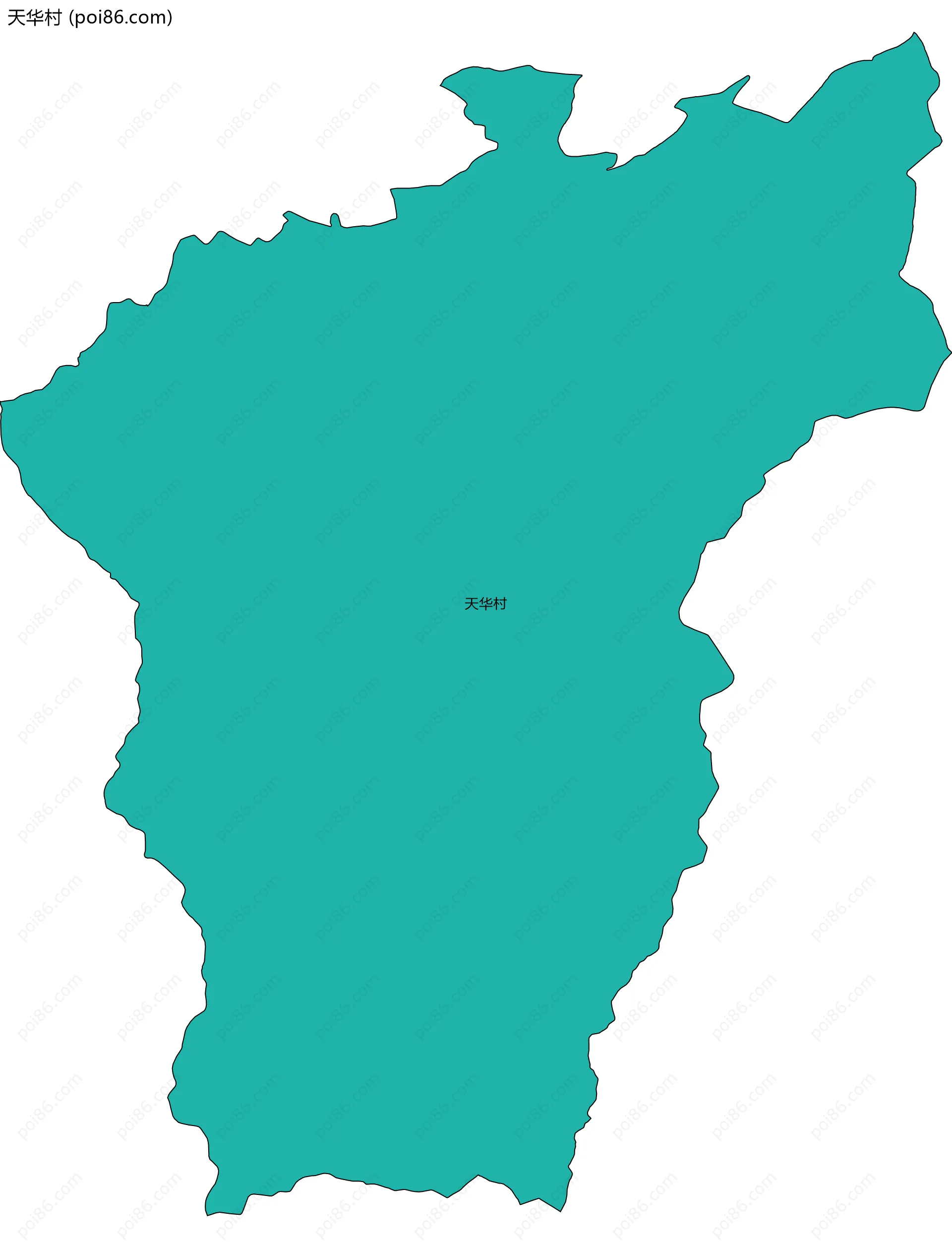 天华村边界地图