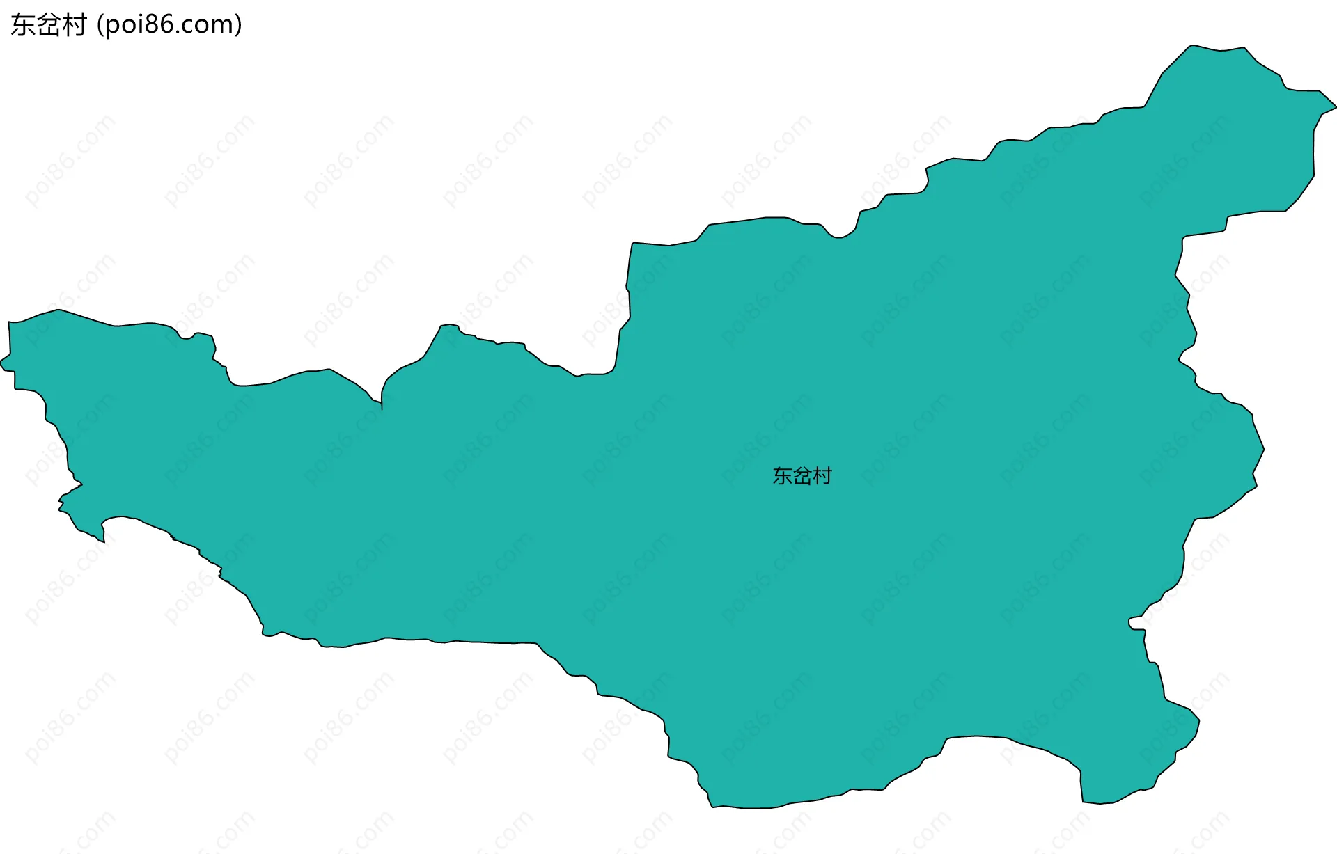 东岔村边界地图