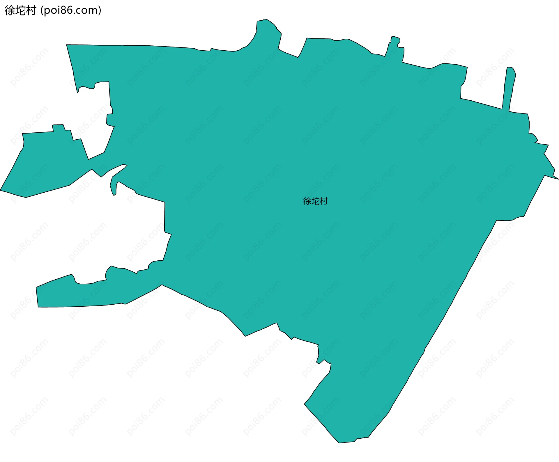 徐坨村边界地图