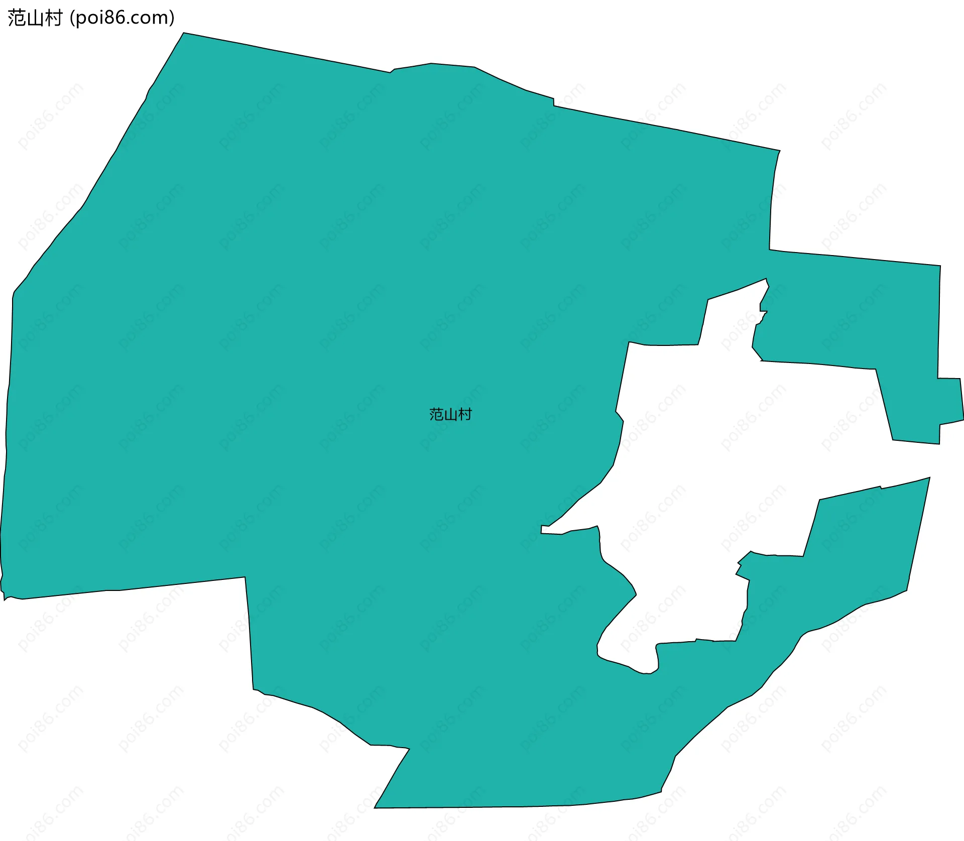 范山村边界地图