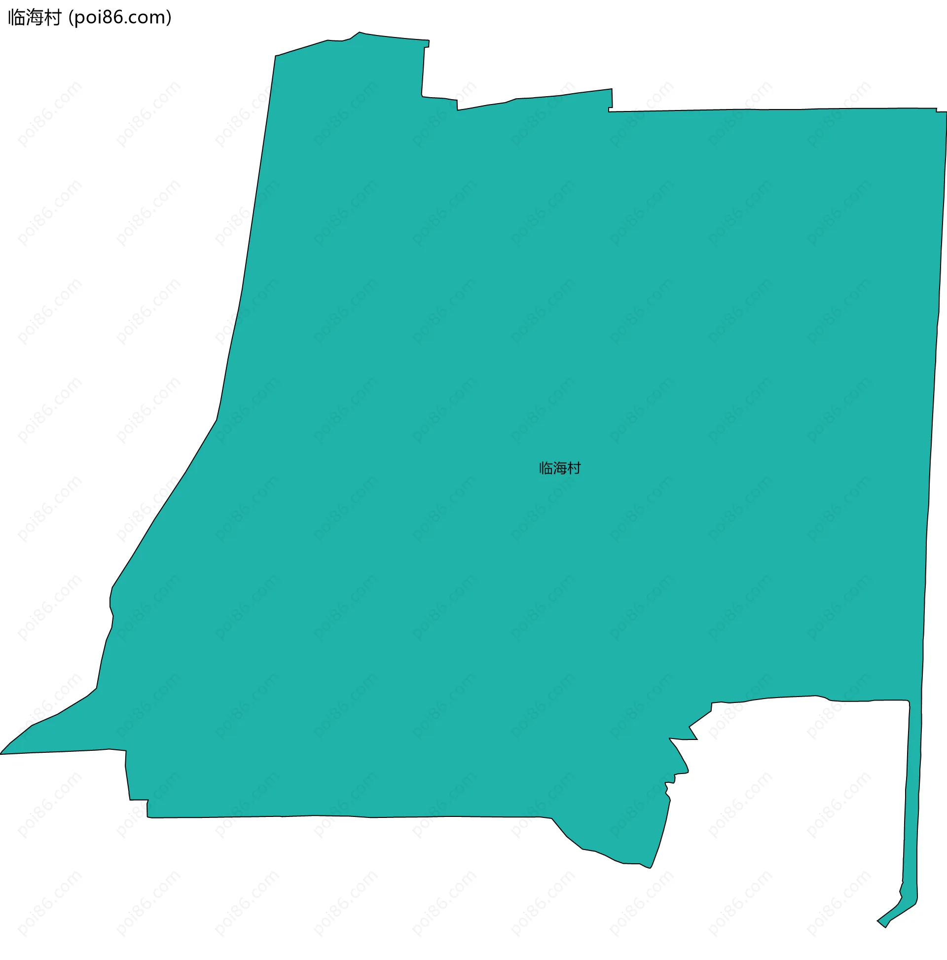 临海村边界地图