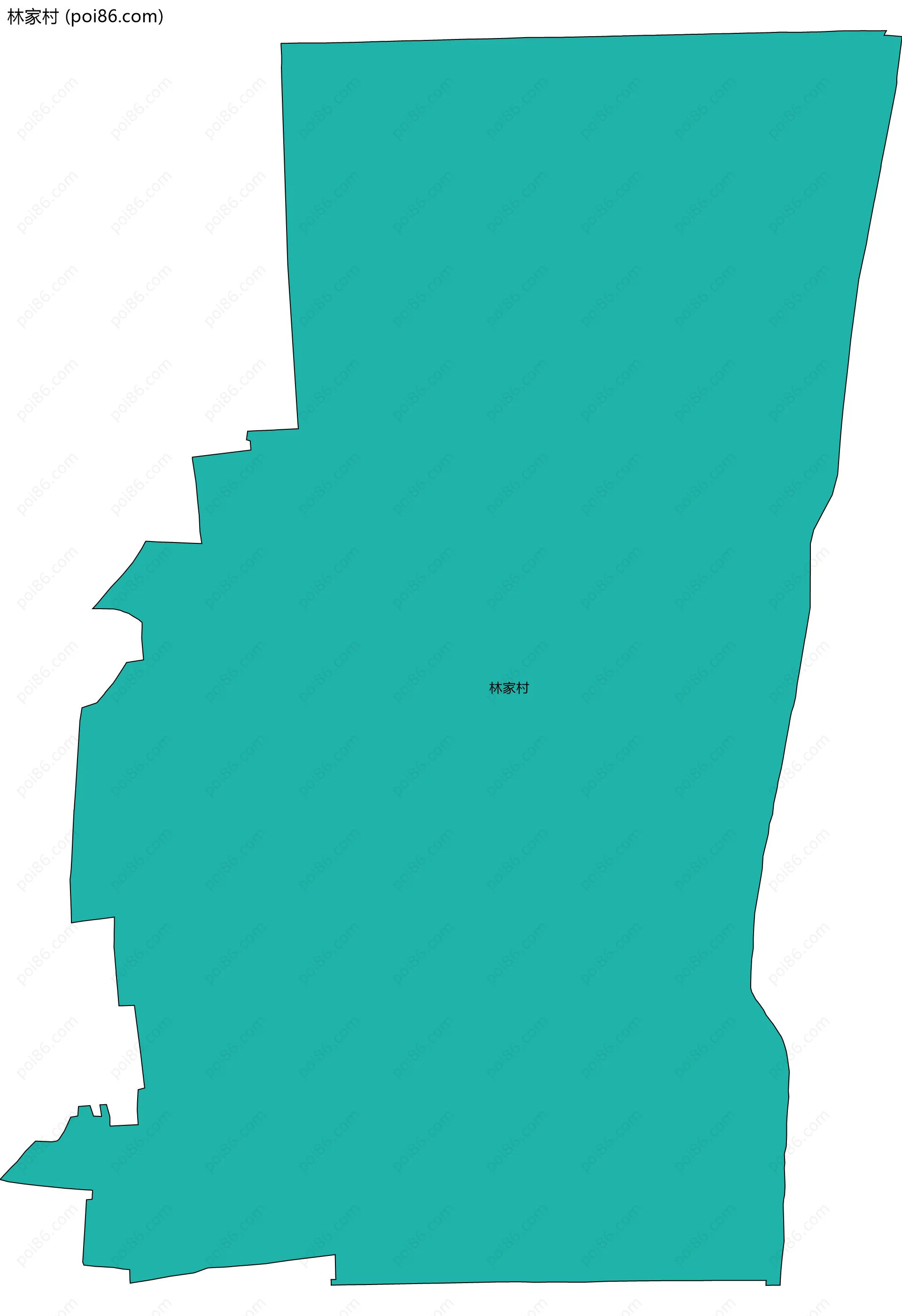 林家村边界地图