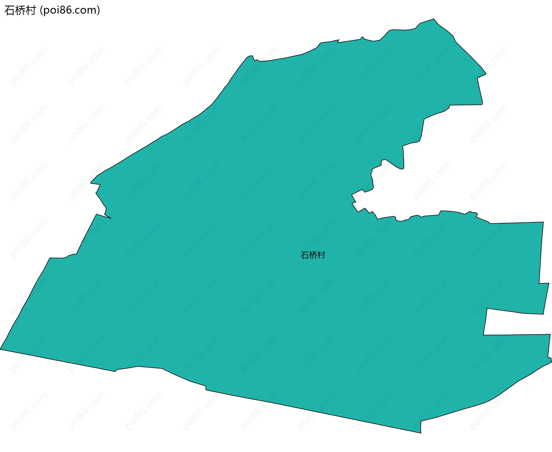 石桥村边界地图