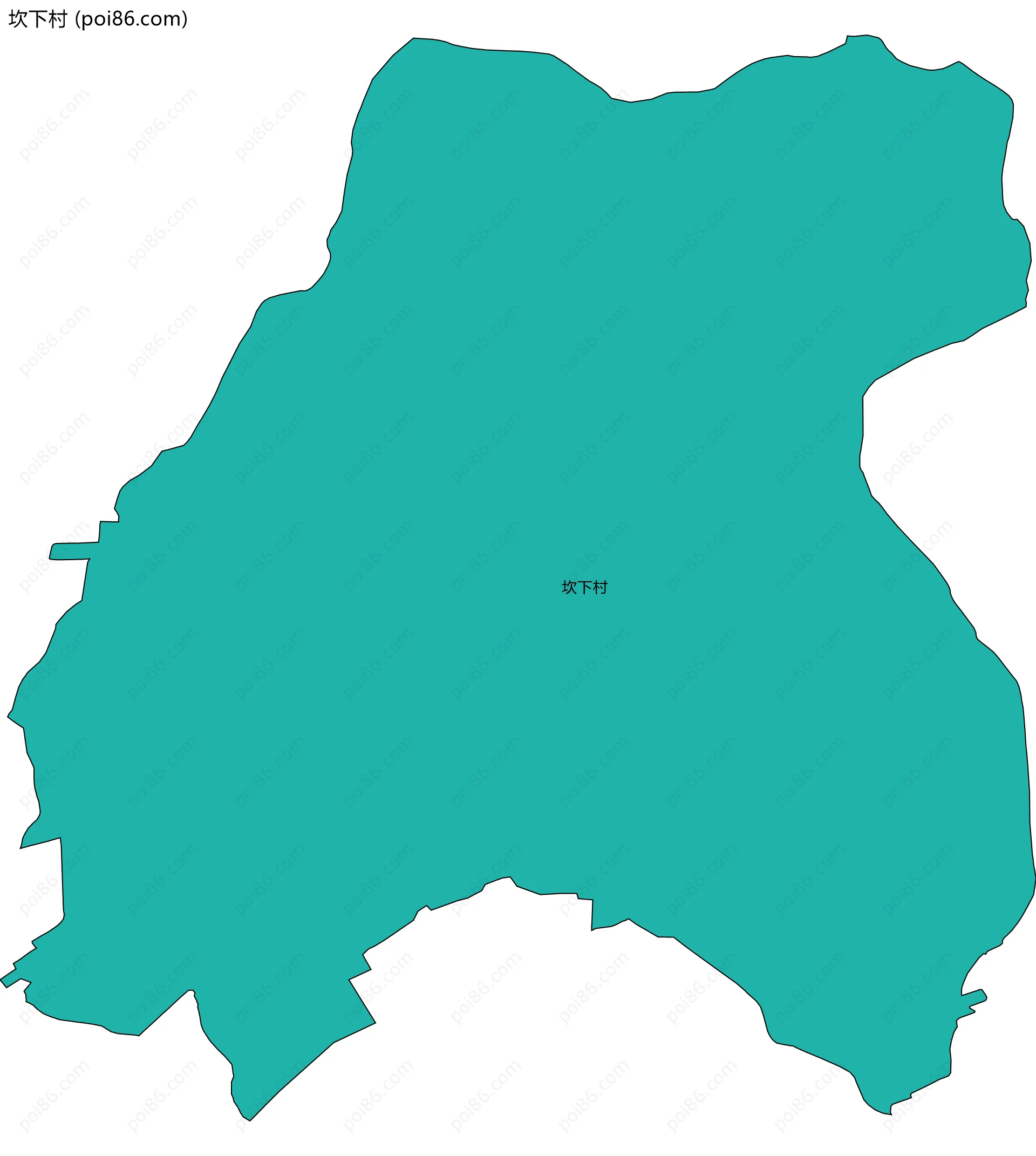 坎下村边界地图