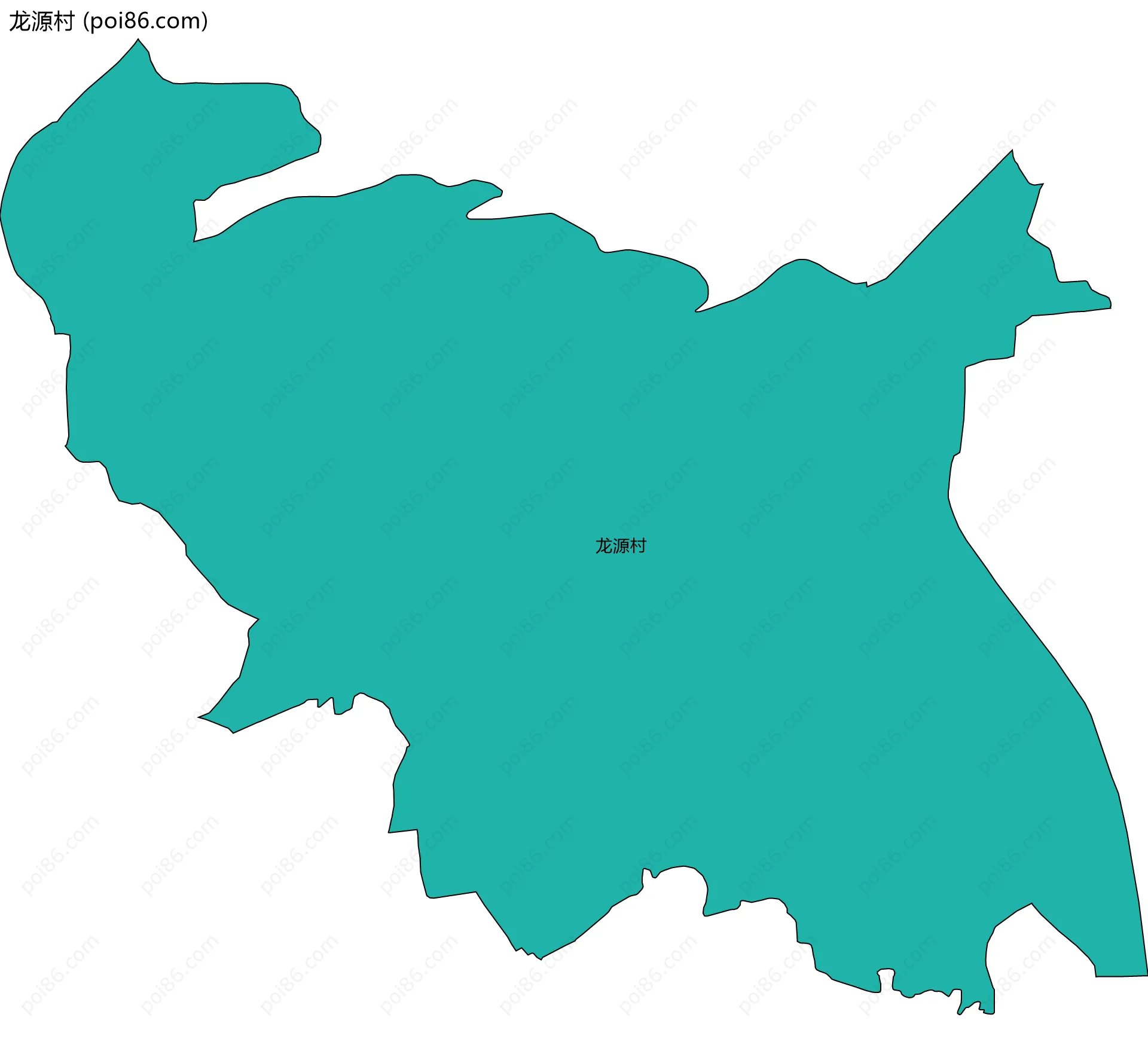 龙源村边界地图