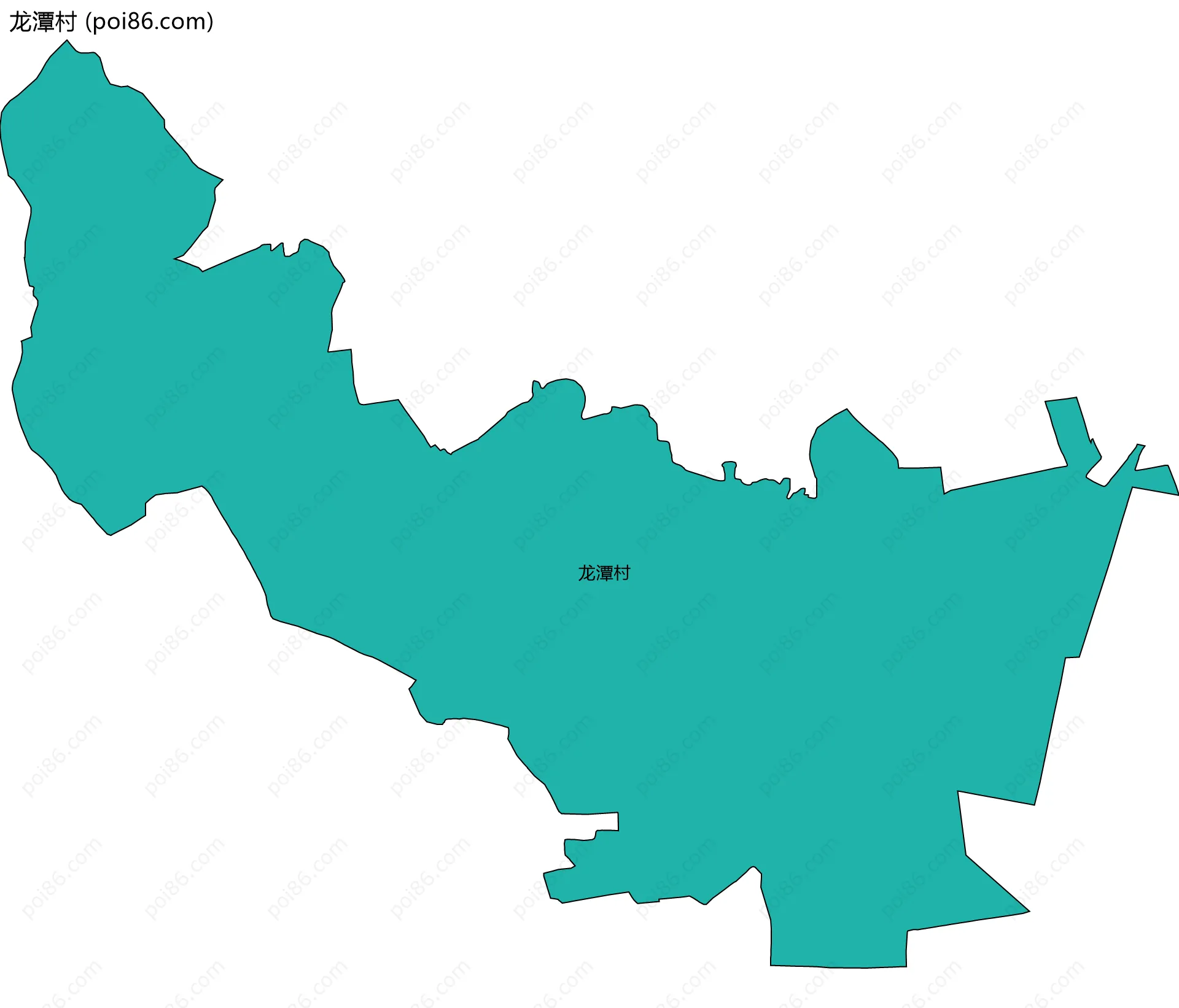 龙潭村边界地图