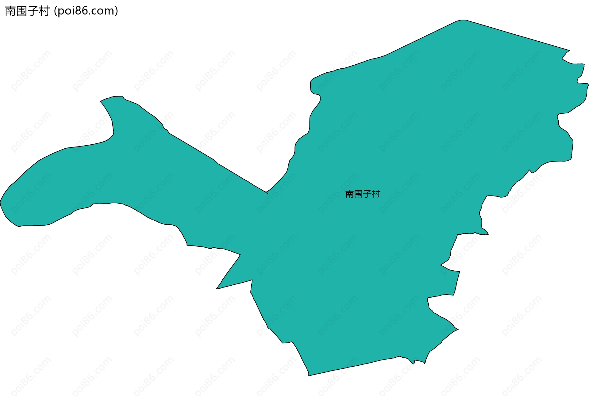 南围子村边界地图