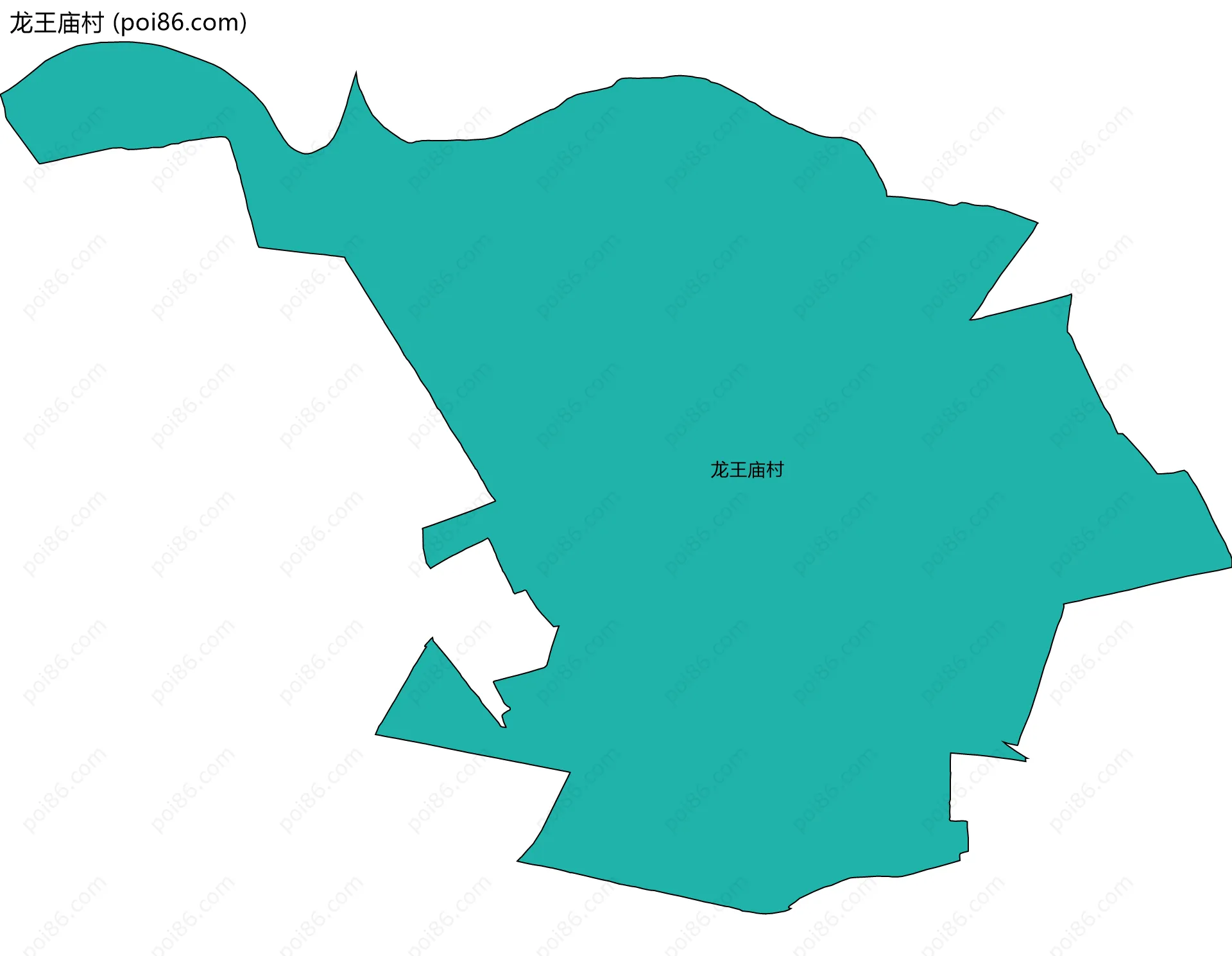 龙王庙村边界地图