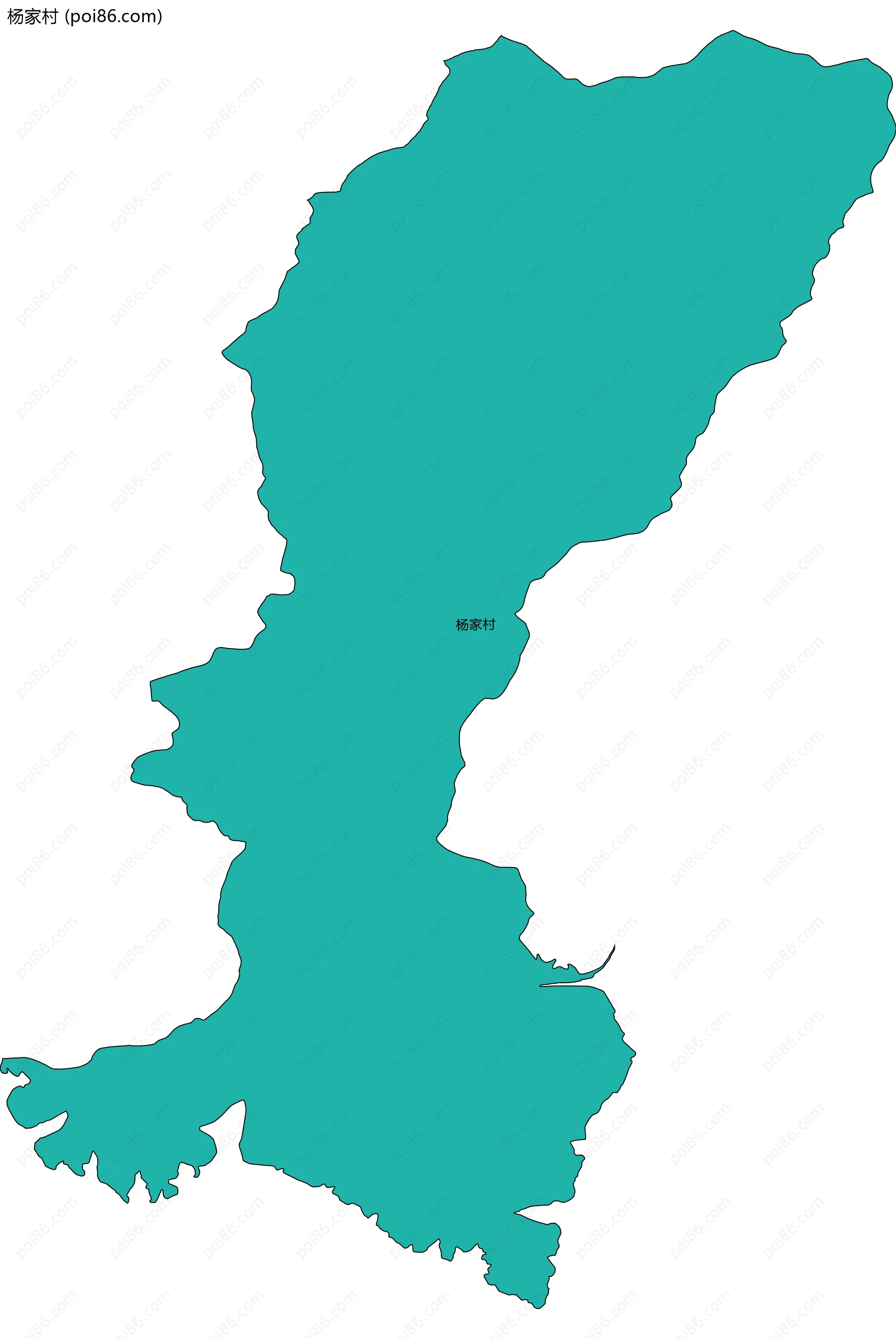 杨家村边界地图