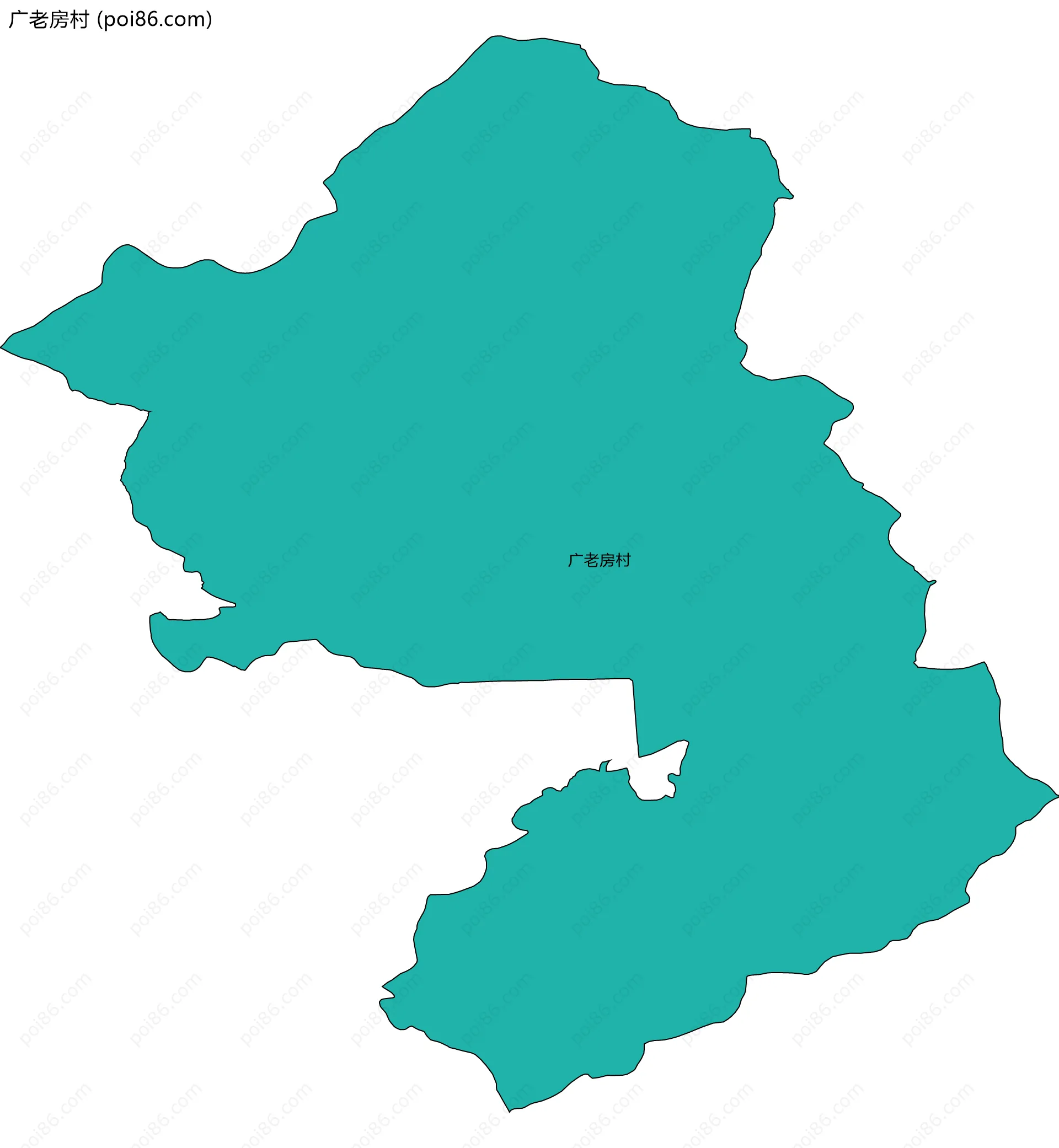 广老房村边界地图