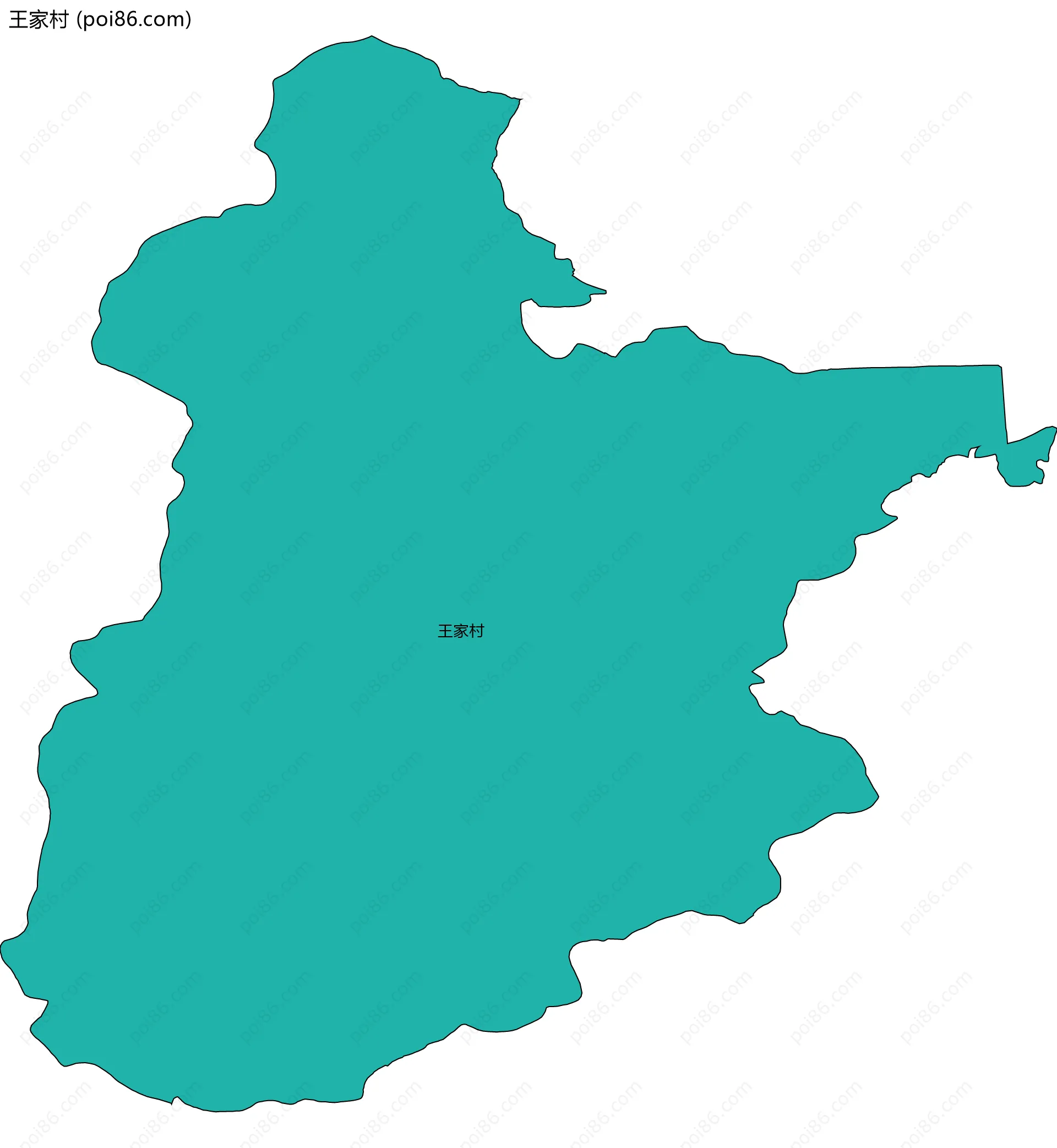 王家村边界地图