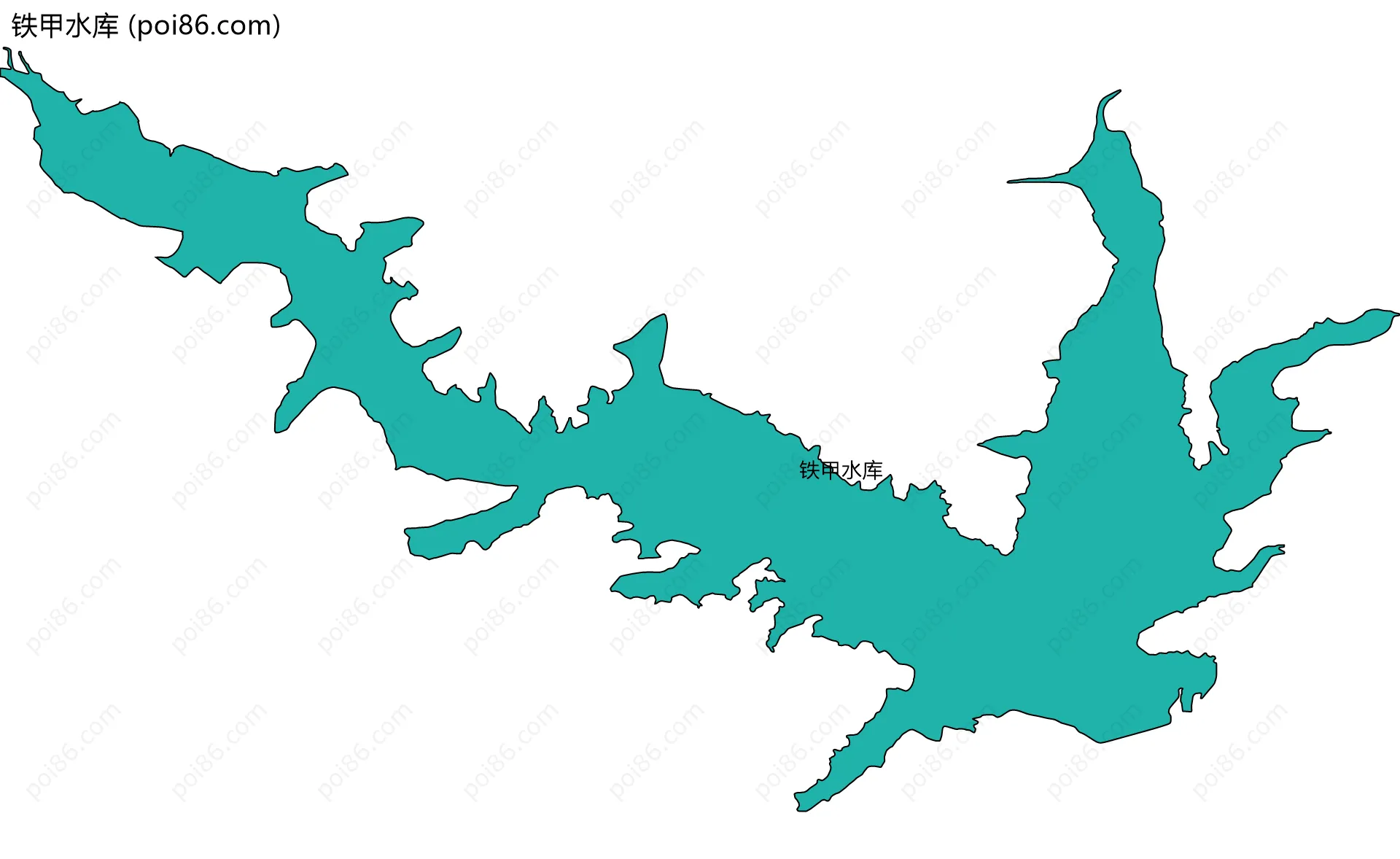 铁甲水库边界地图