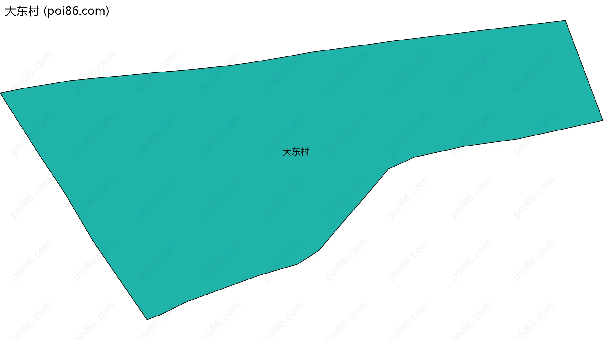 大东村边界地图
