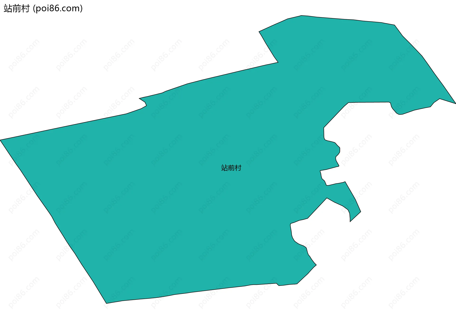 站前村边界地图