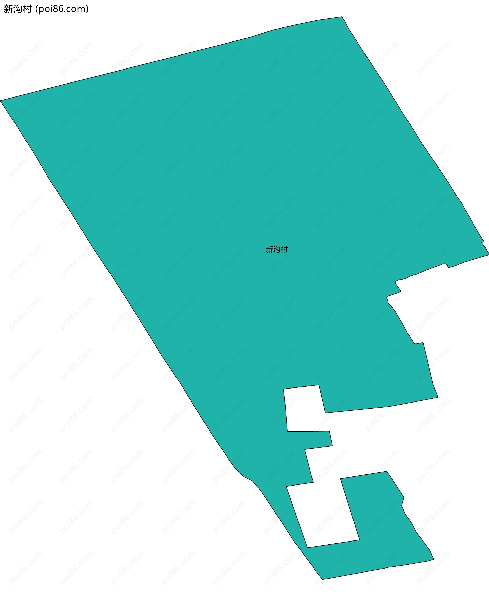 新沟村边界地图