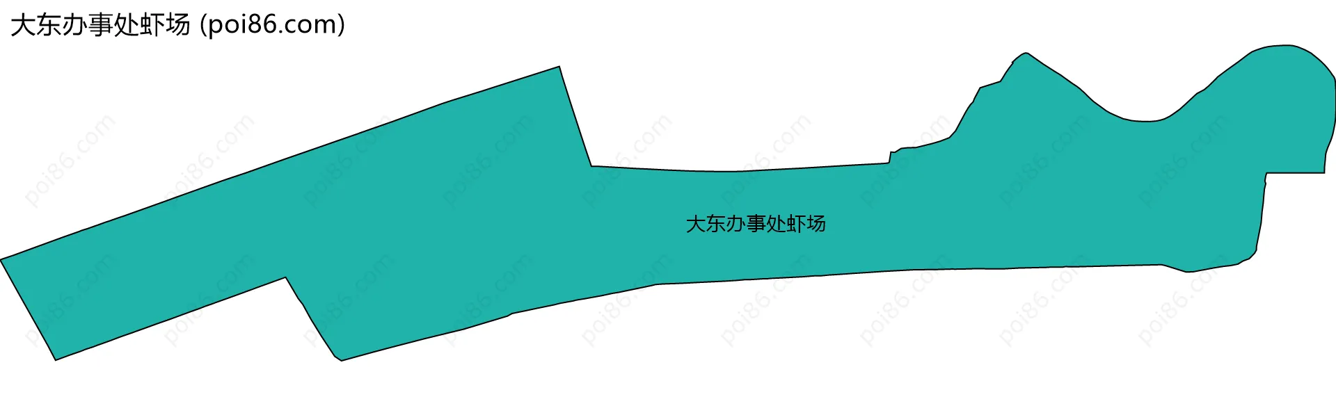 大东办事处虾场边界地图