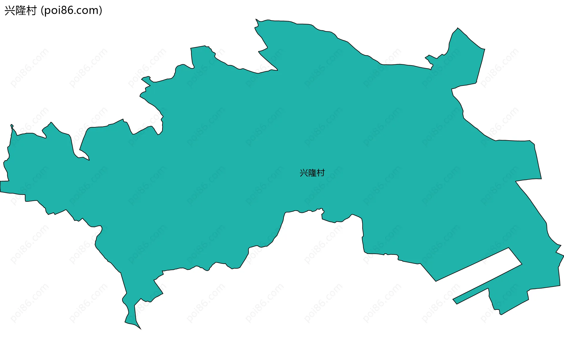 兴隆村边界地图
