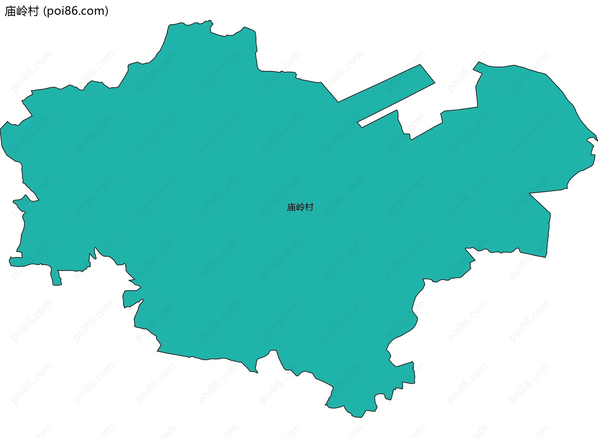 庙岭村边界地图