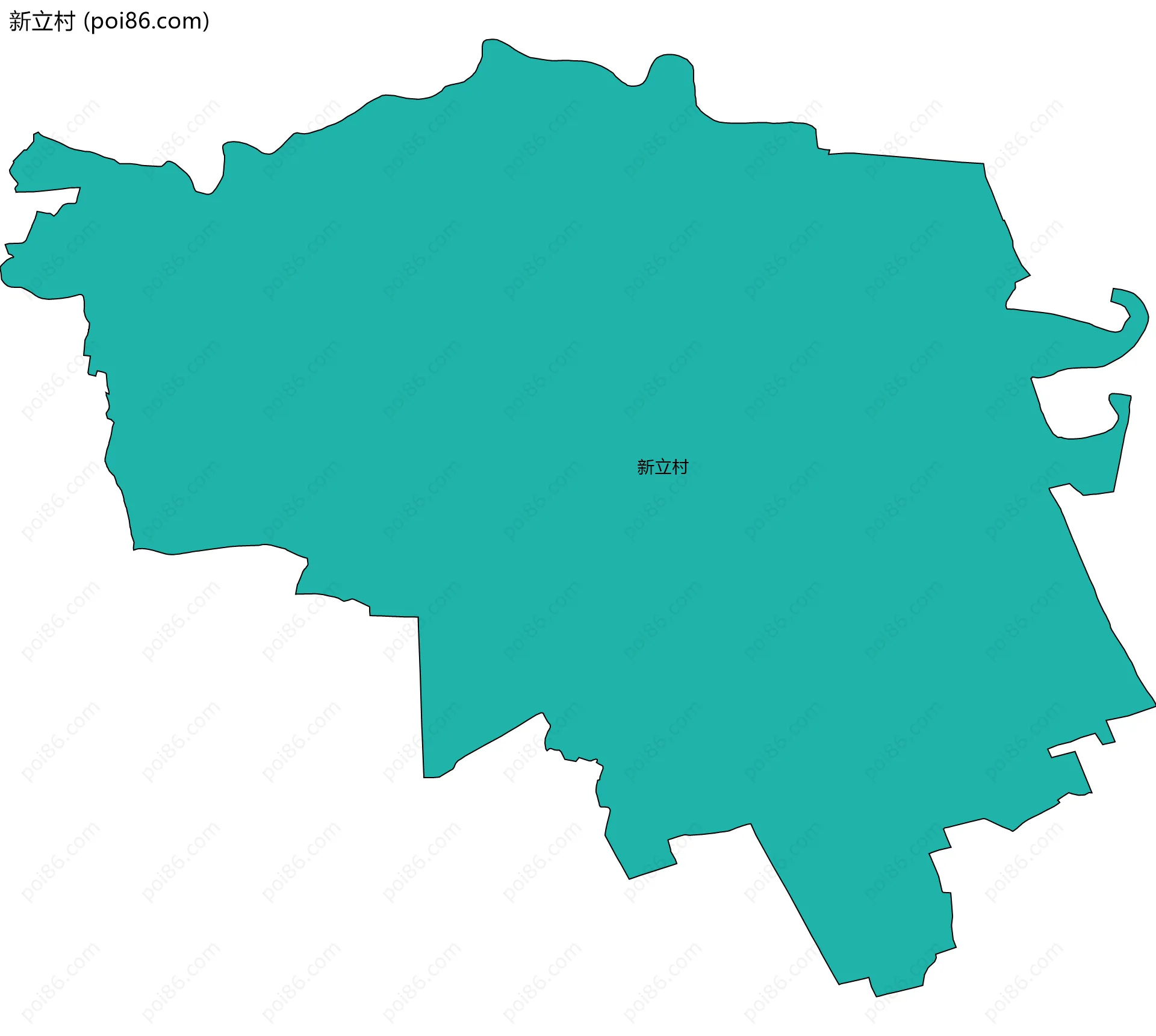 新立村边界地图