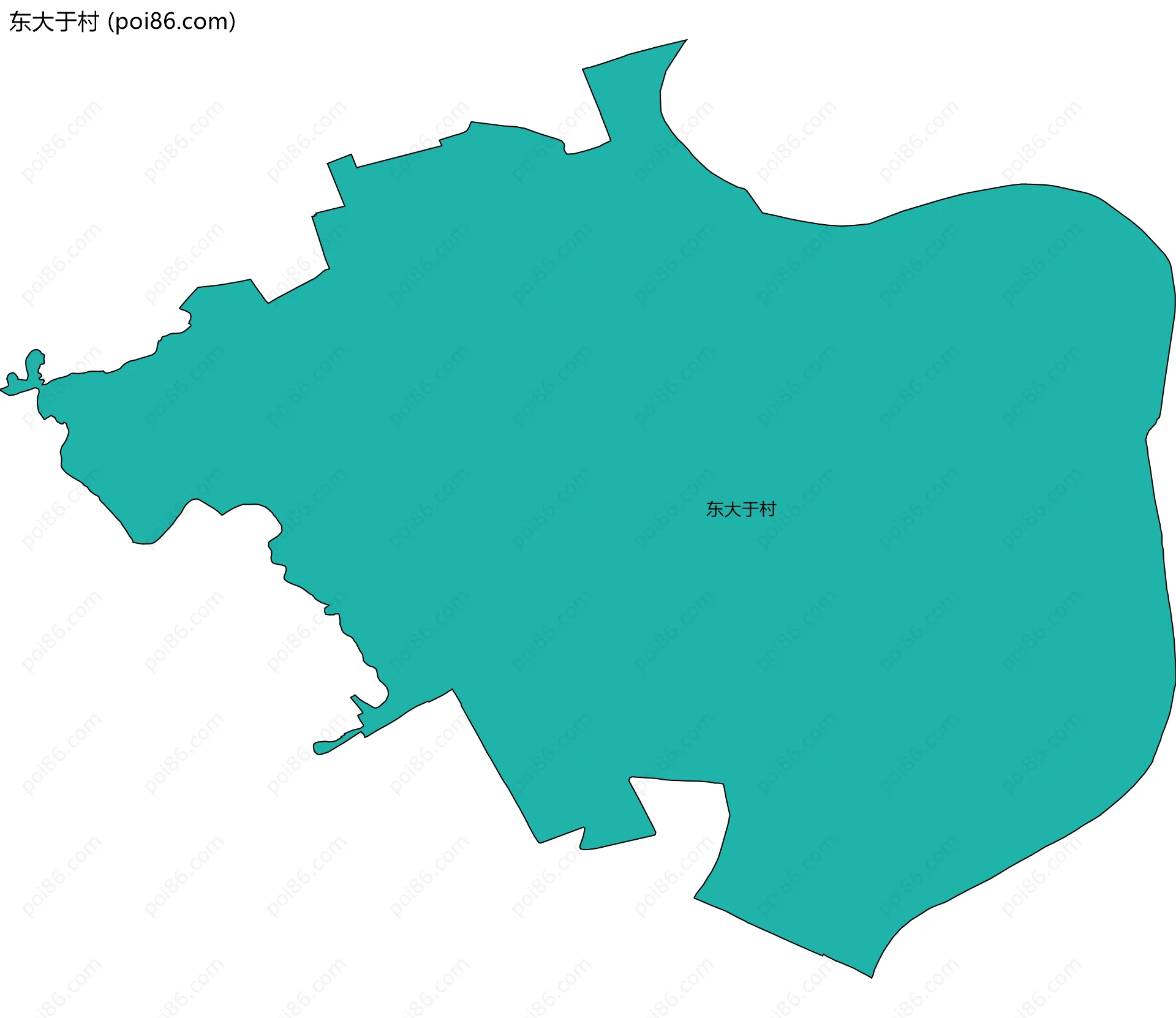 东大于村边界地图