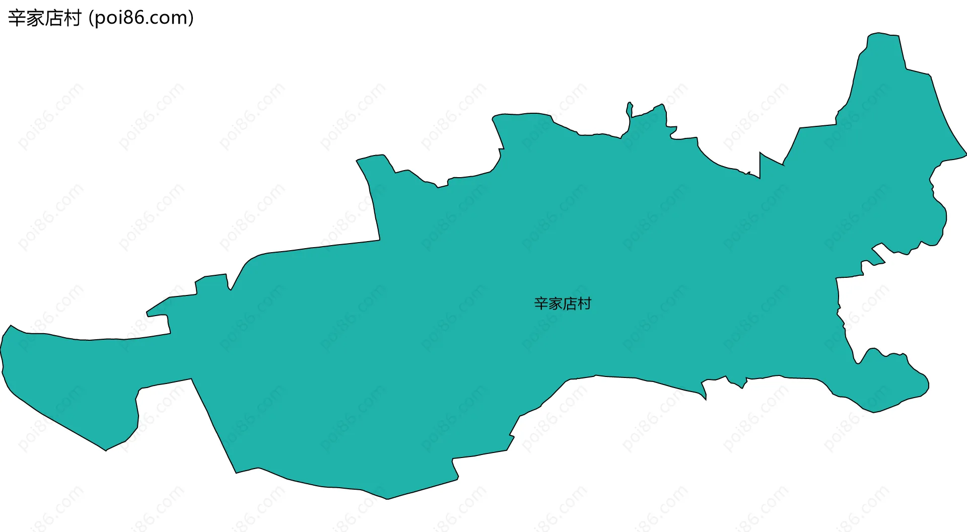 辛家店村边界地图