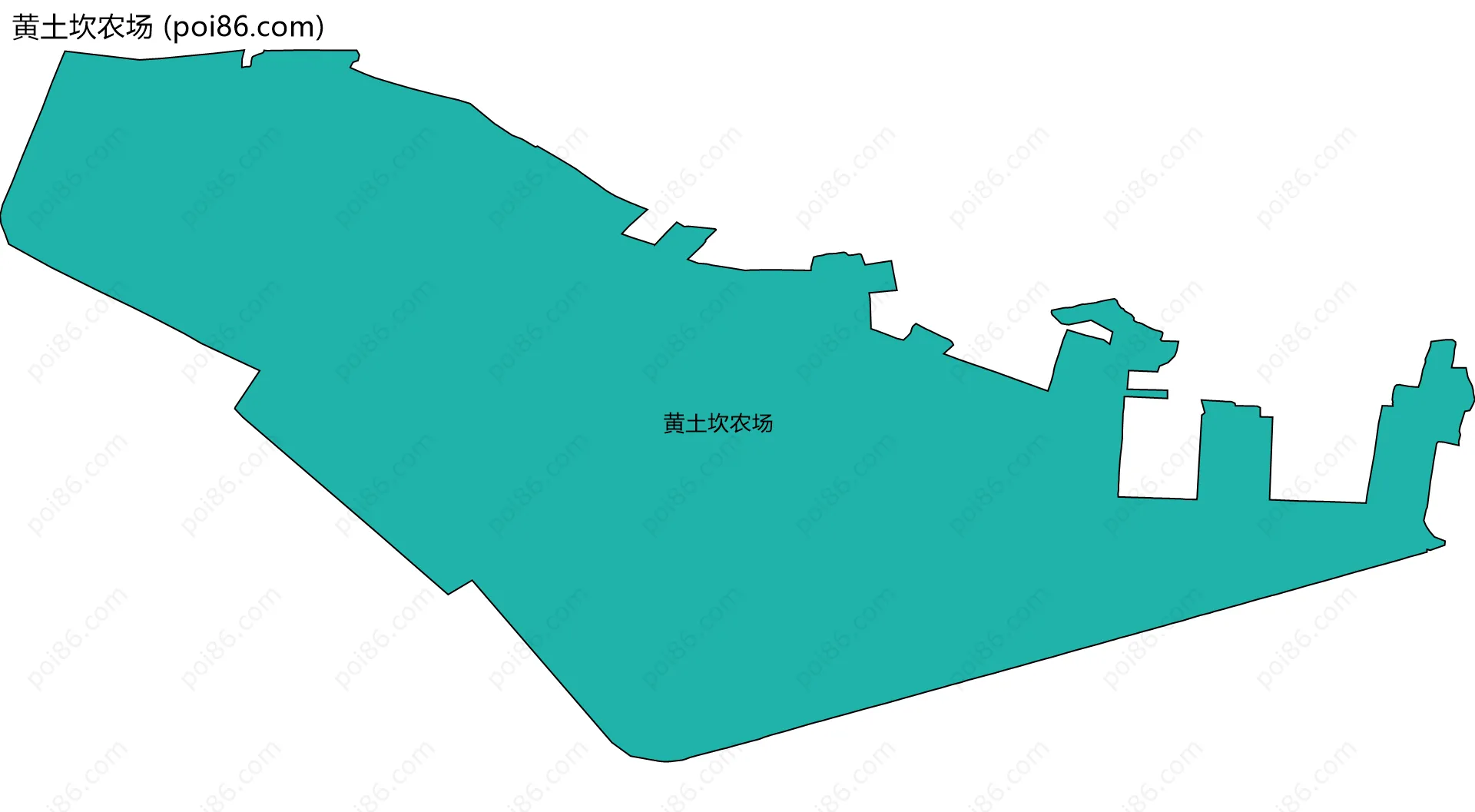 黄土坎农场边界地图